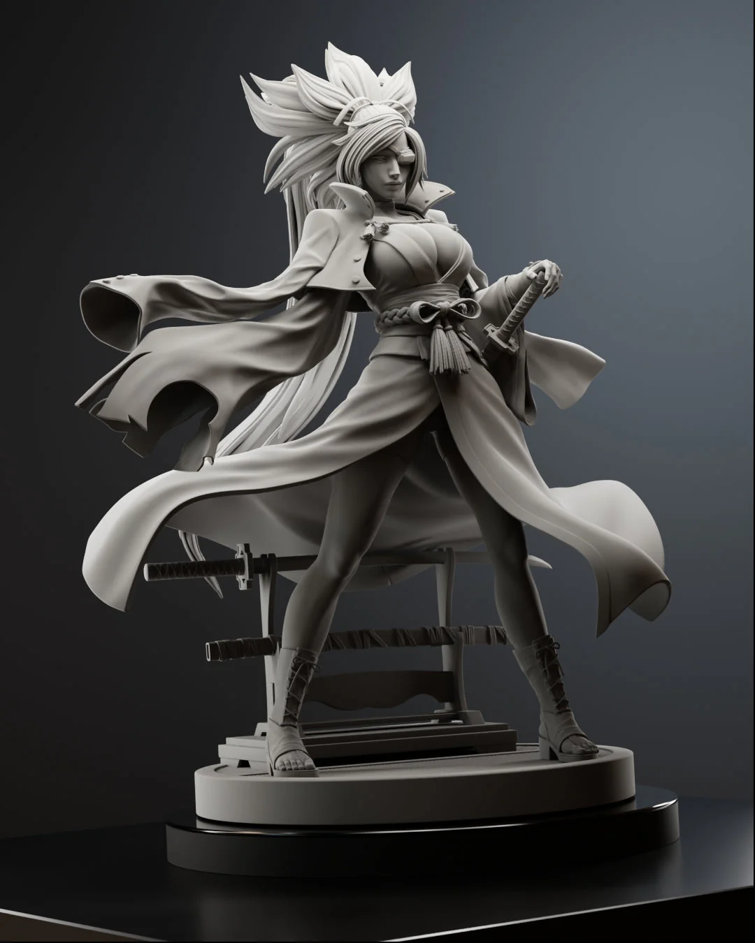 One-Eyed Samurai Statue - Image 10