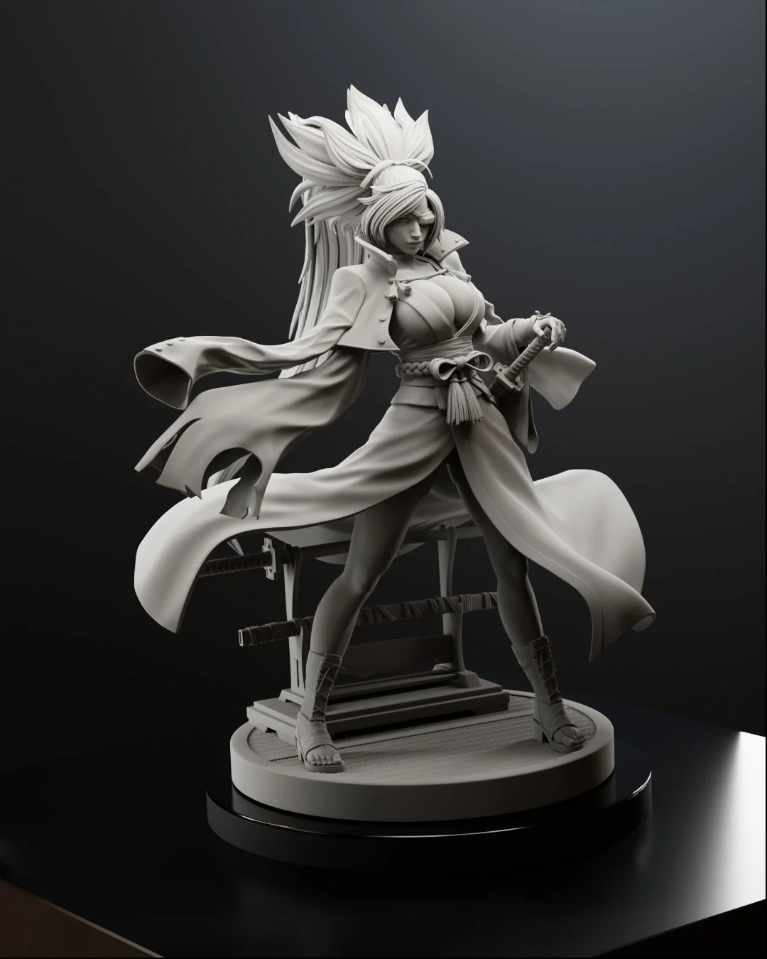 One-Eyed Samurai Statue - Image 14