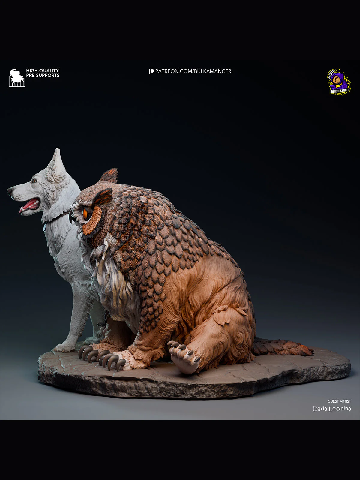 Owlbear & Scratch - Baldur's Gate 3 Statue - Image 10