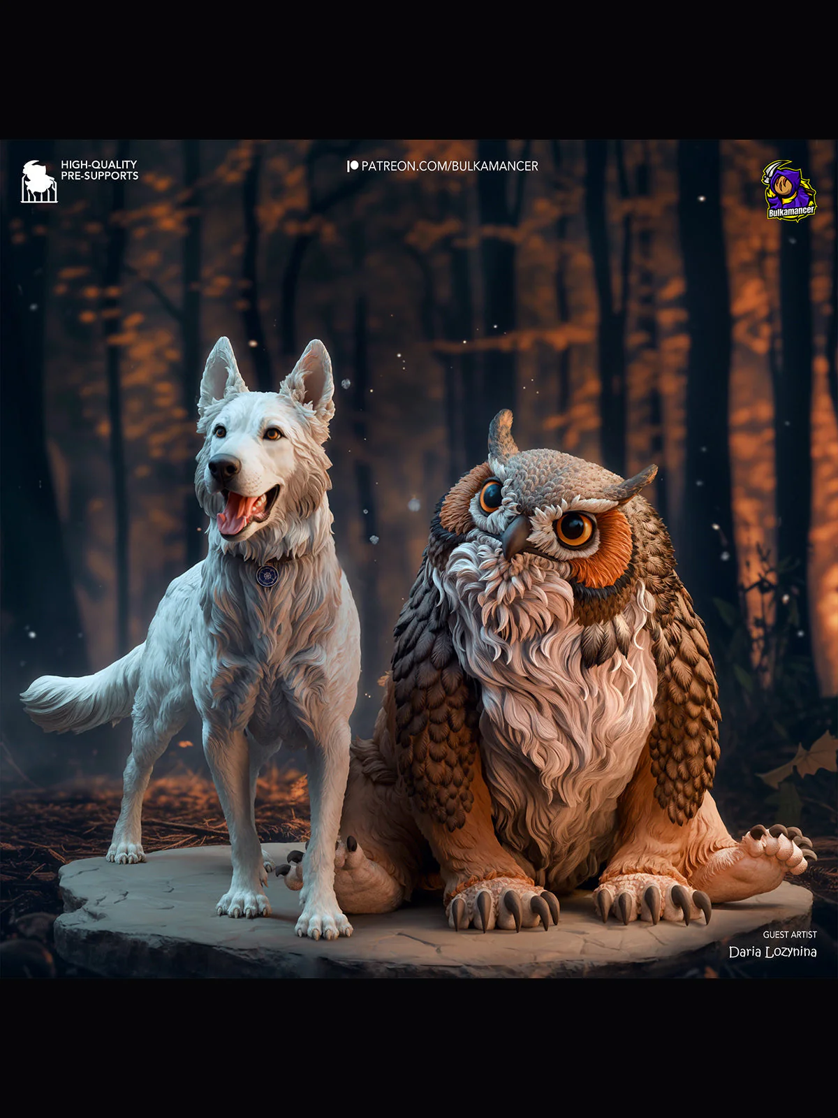 Owlbear & Scratch - Baldur's Gate 3 Statue - Image 11