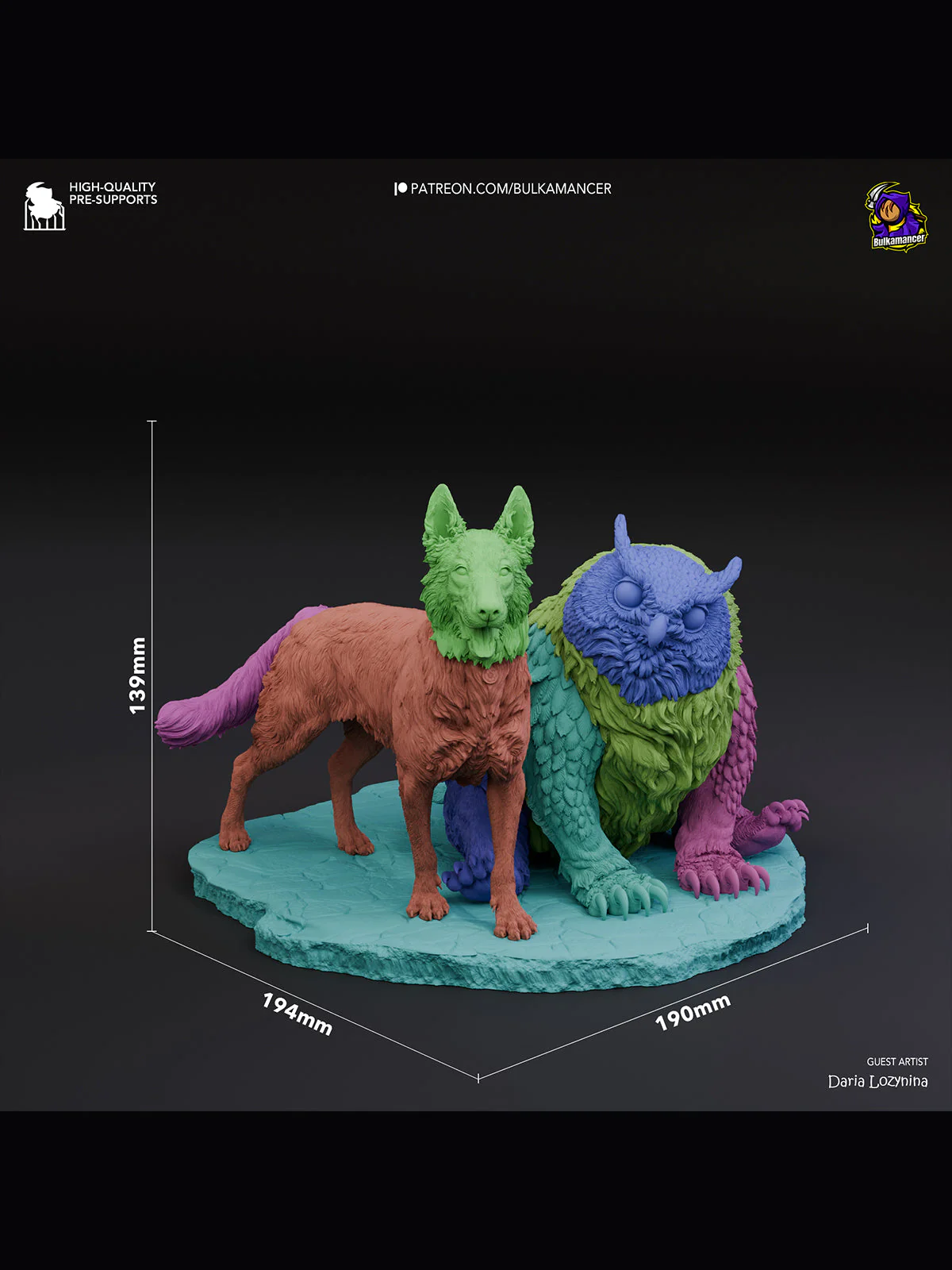 Owlbear & Scratch - Baldur's Gate 3 Statue - Image 6
