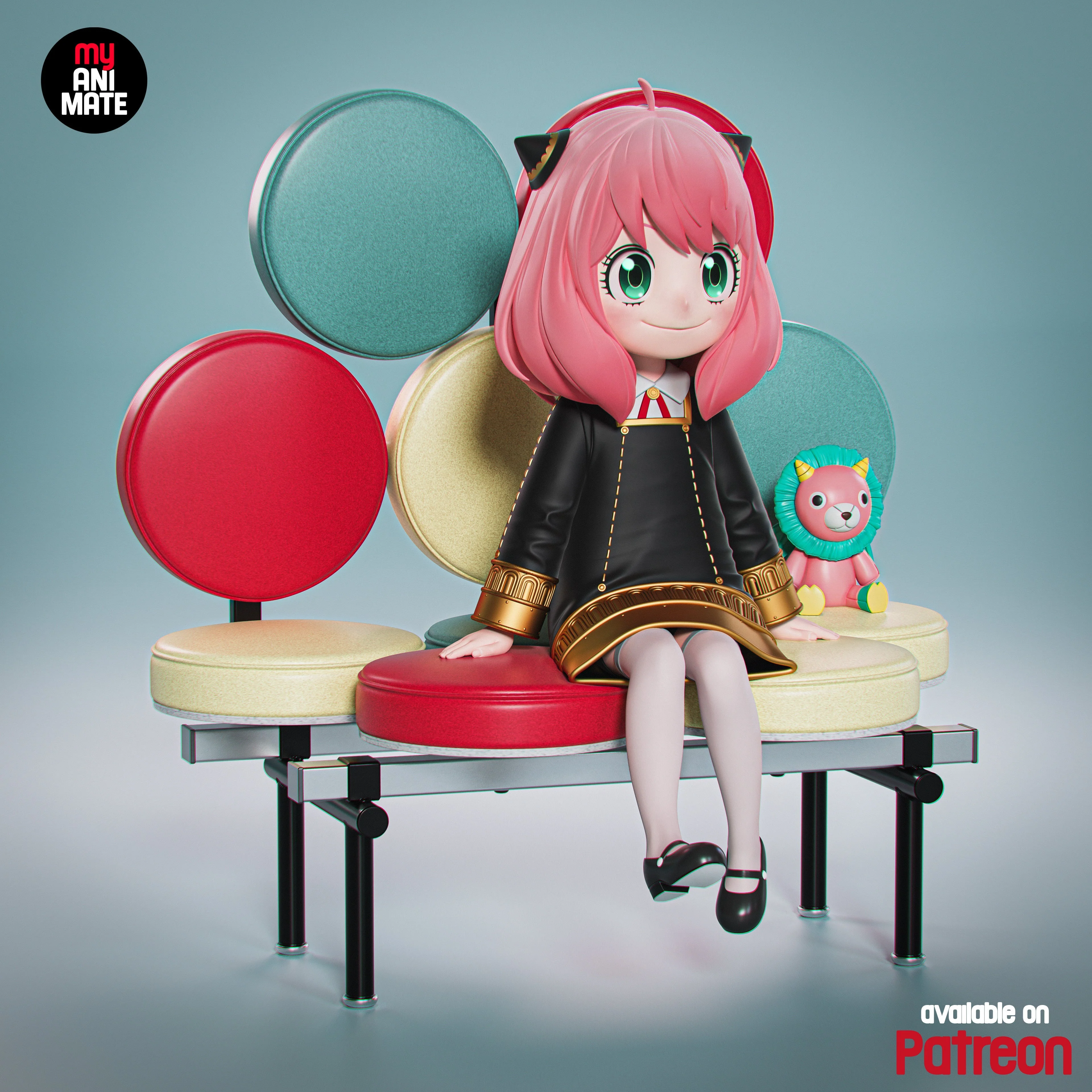 Pink Mischief Statue - Image 3