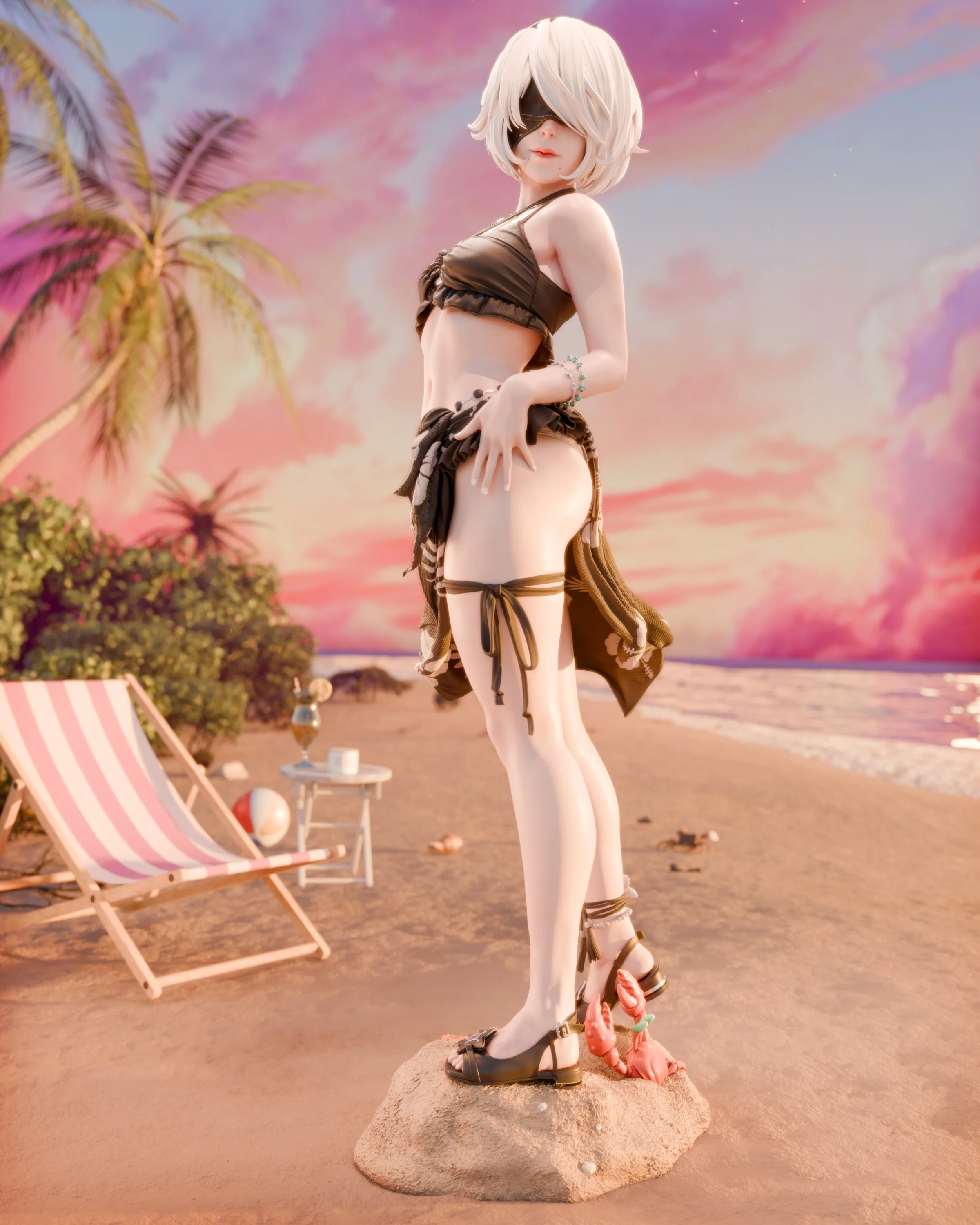 Pool Party 2B Statue - Image 2