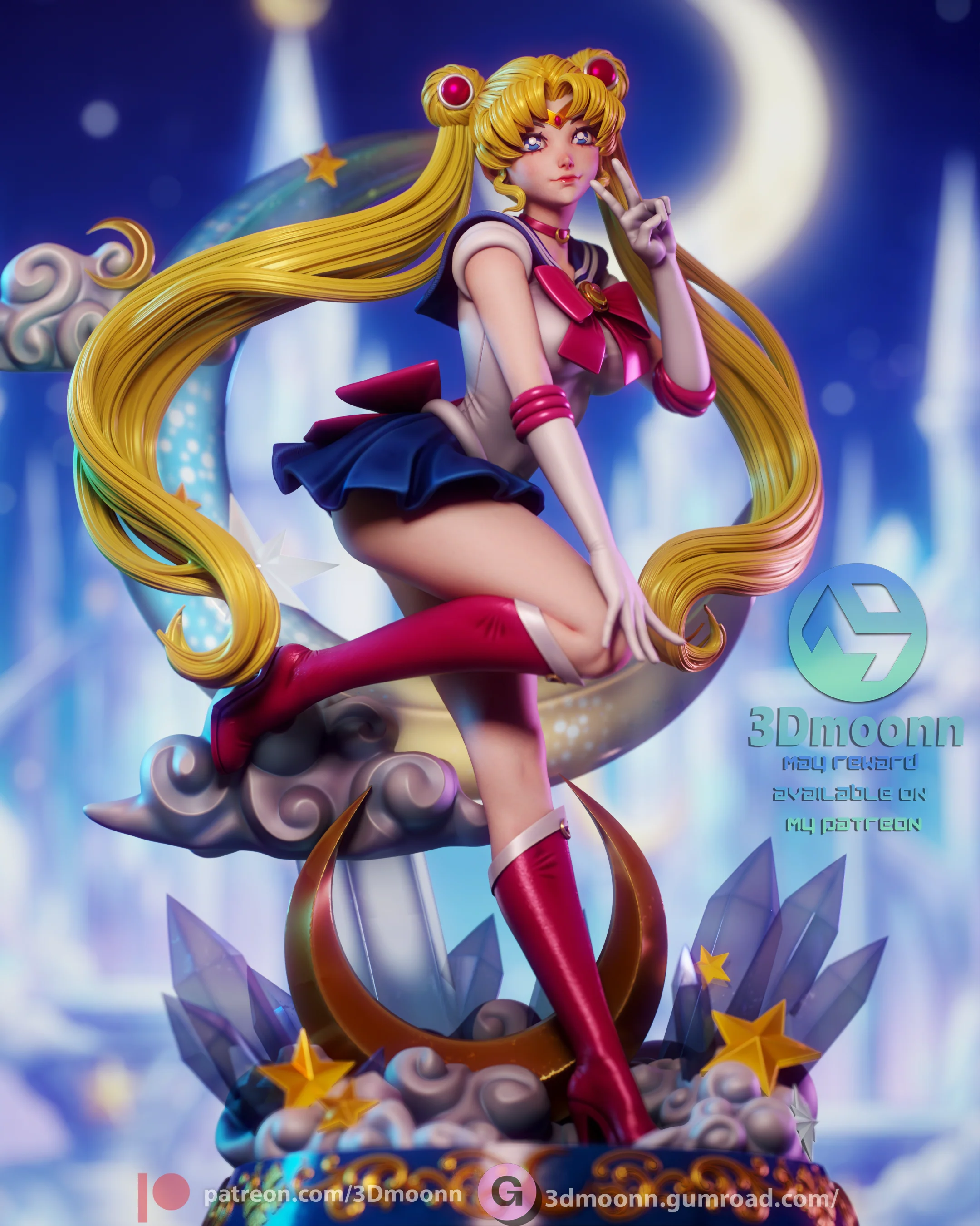 Princess of the Moon Statue - Image 10