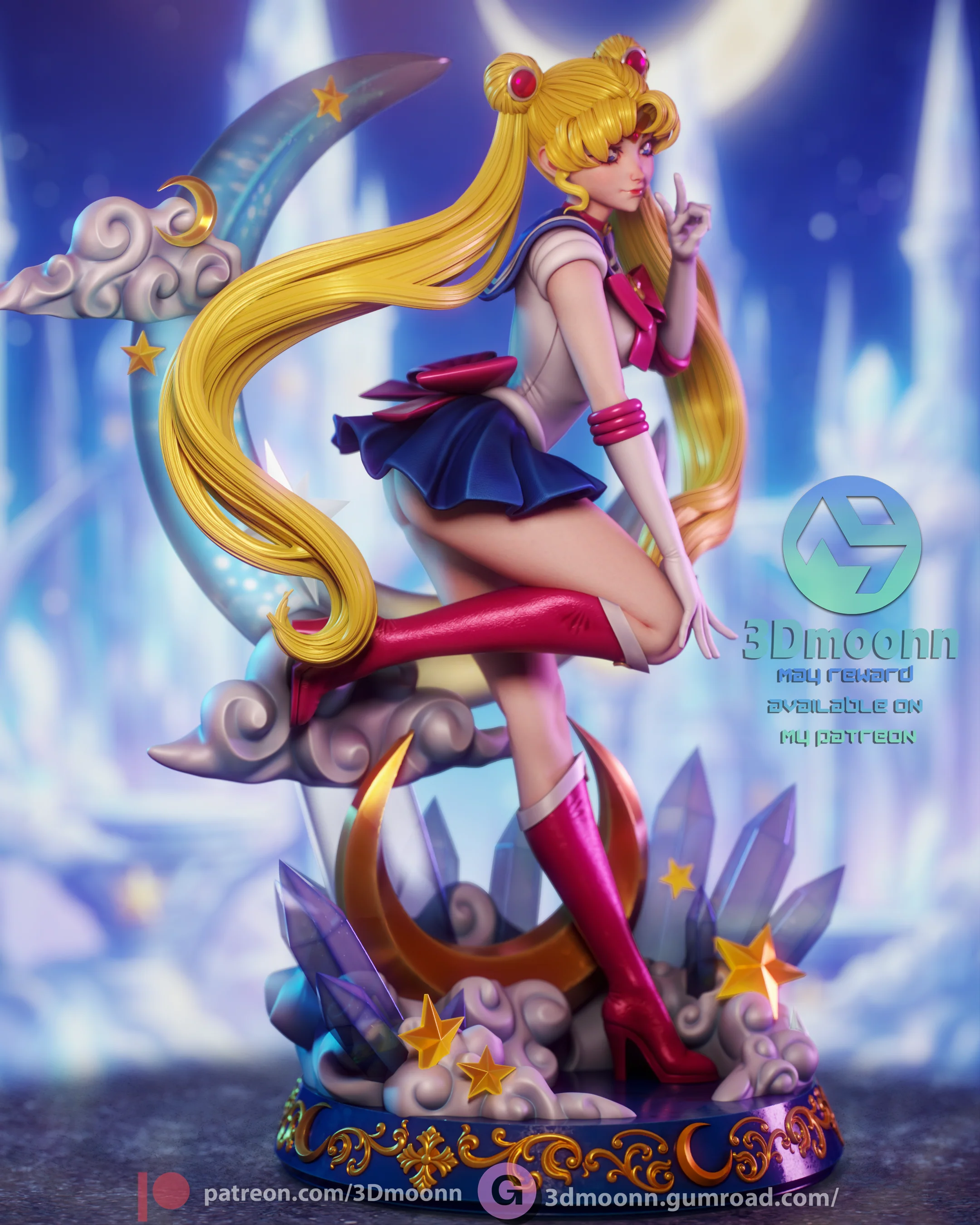Princess of the Moon Statue - Image 5