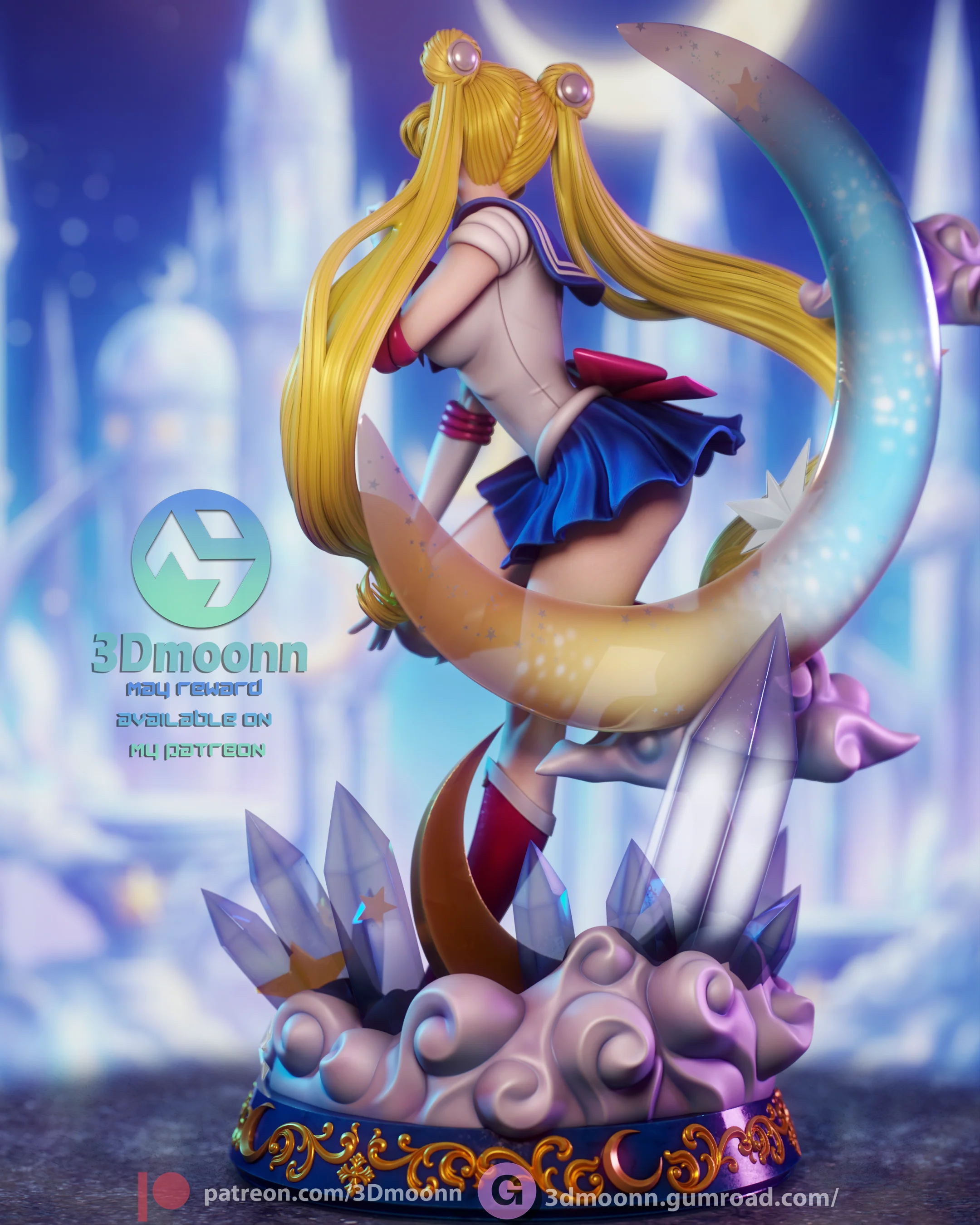 Princess of the Moon Statue - Image 6