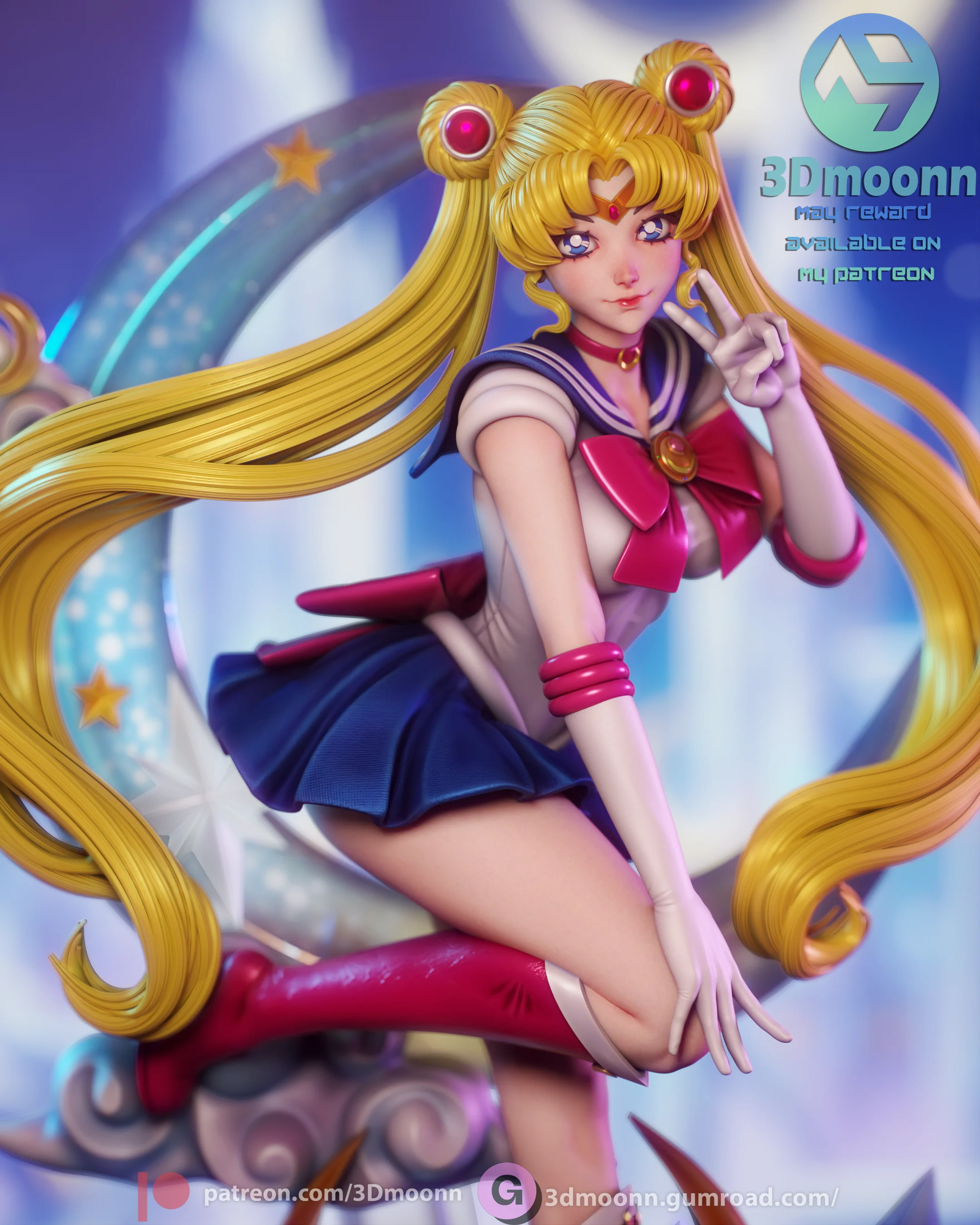 Princess of the Moon Statue - Image 7
