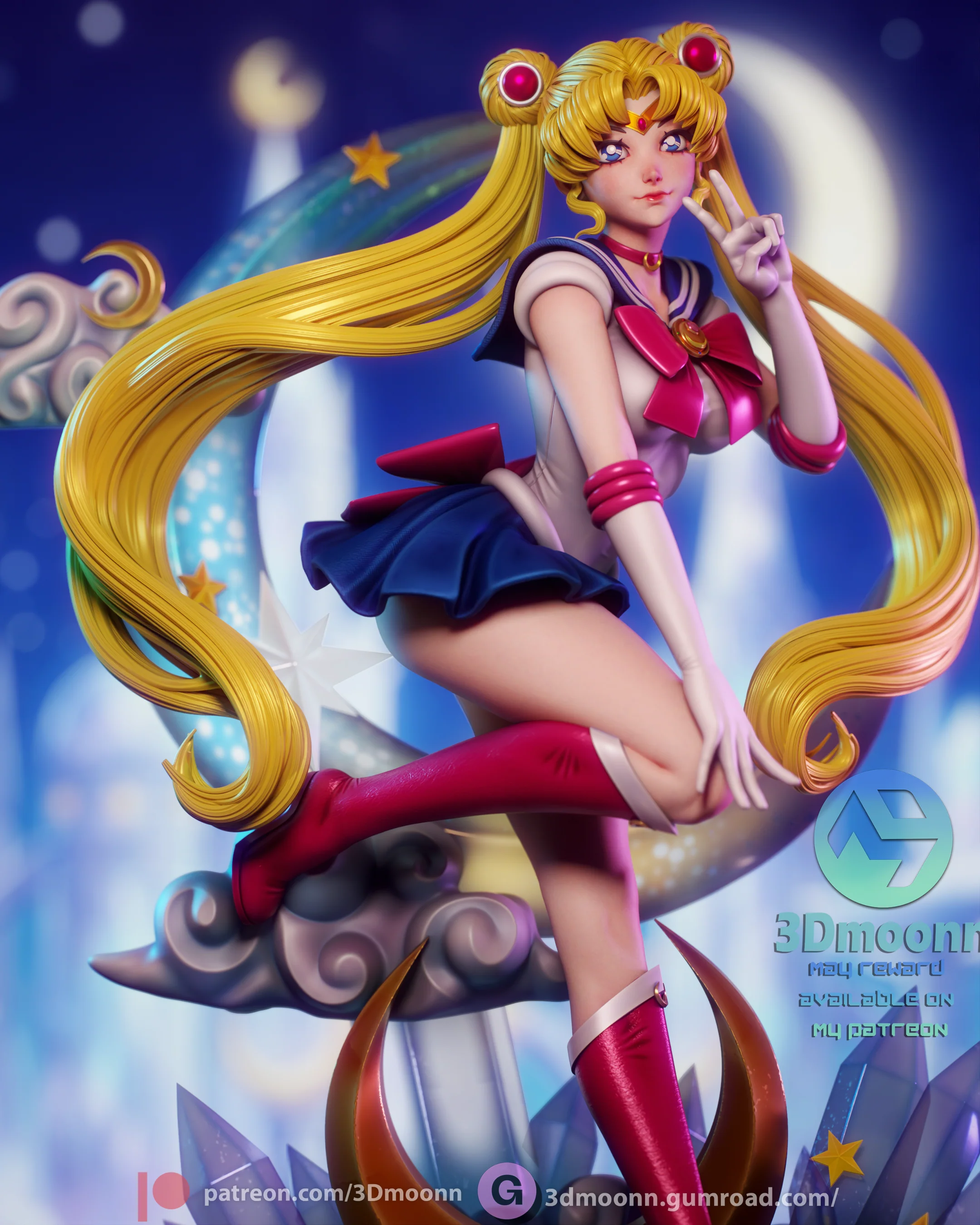 Princess of the Moon Statue - Image 8