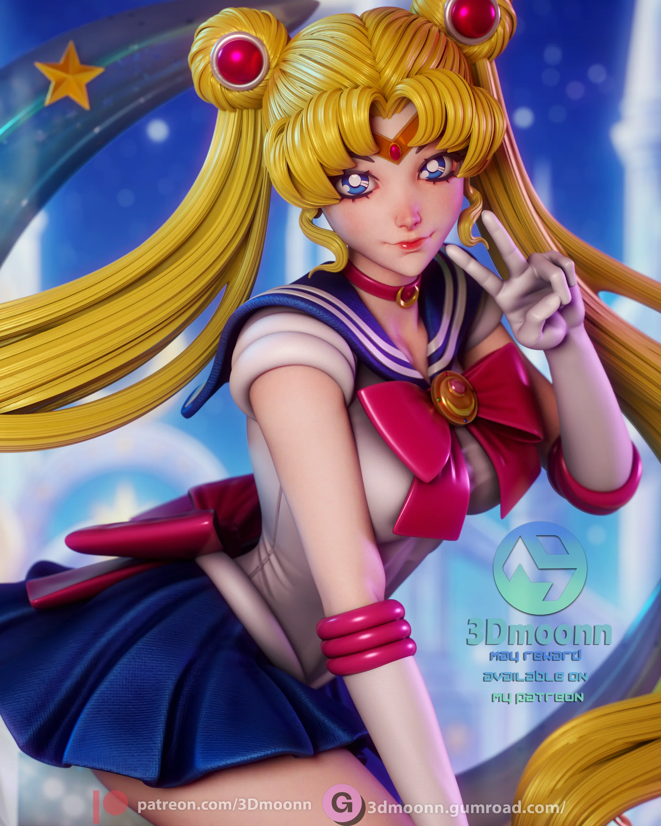 Princess of the Moon Statue - Image 9