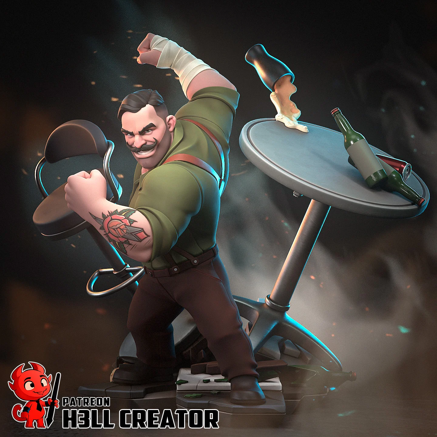 Punch Up Statue - Image 3