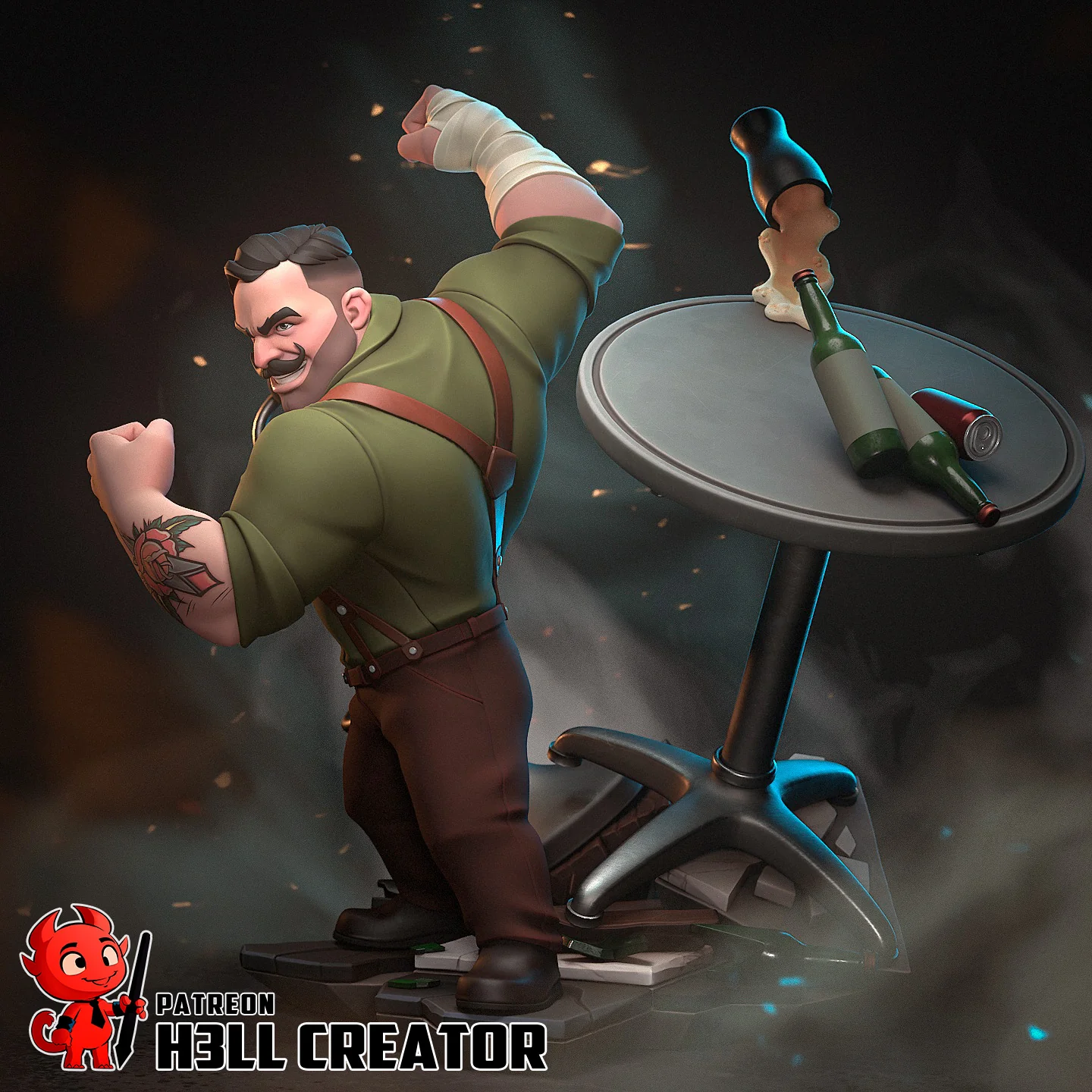 Punch Up Statue - Image 5