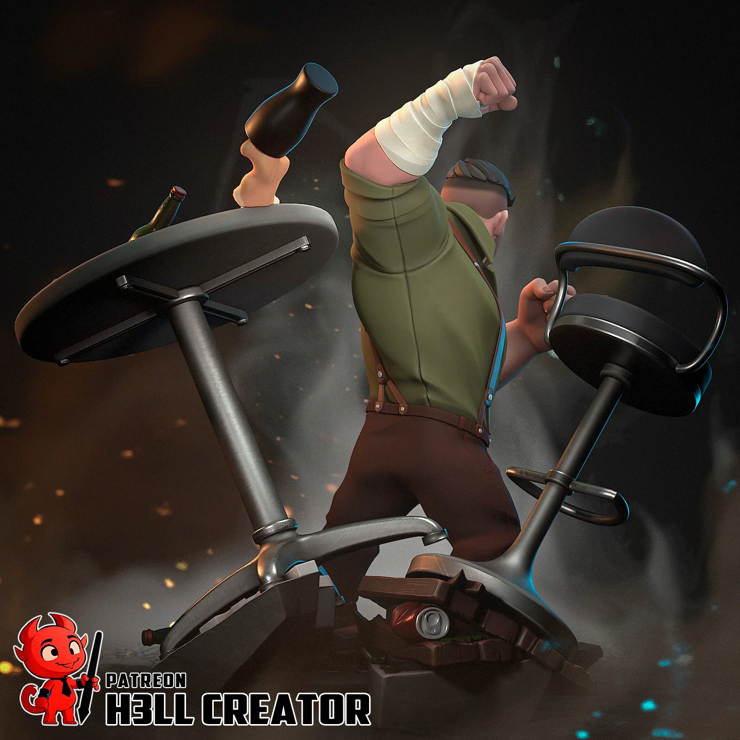 Punch Up Statue - Image 6