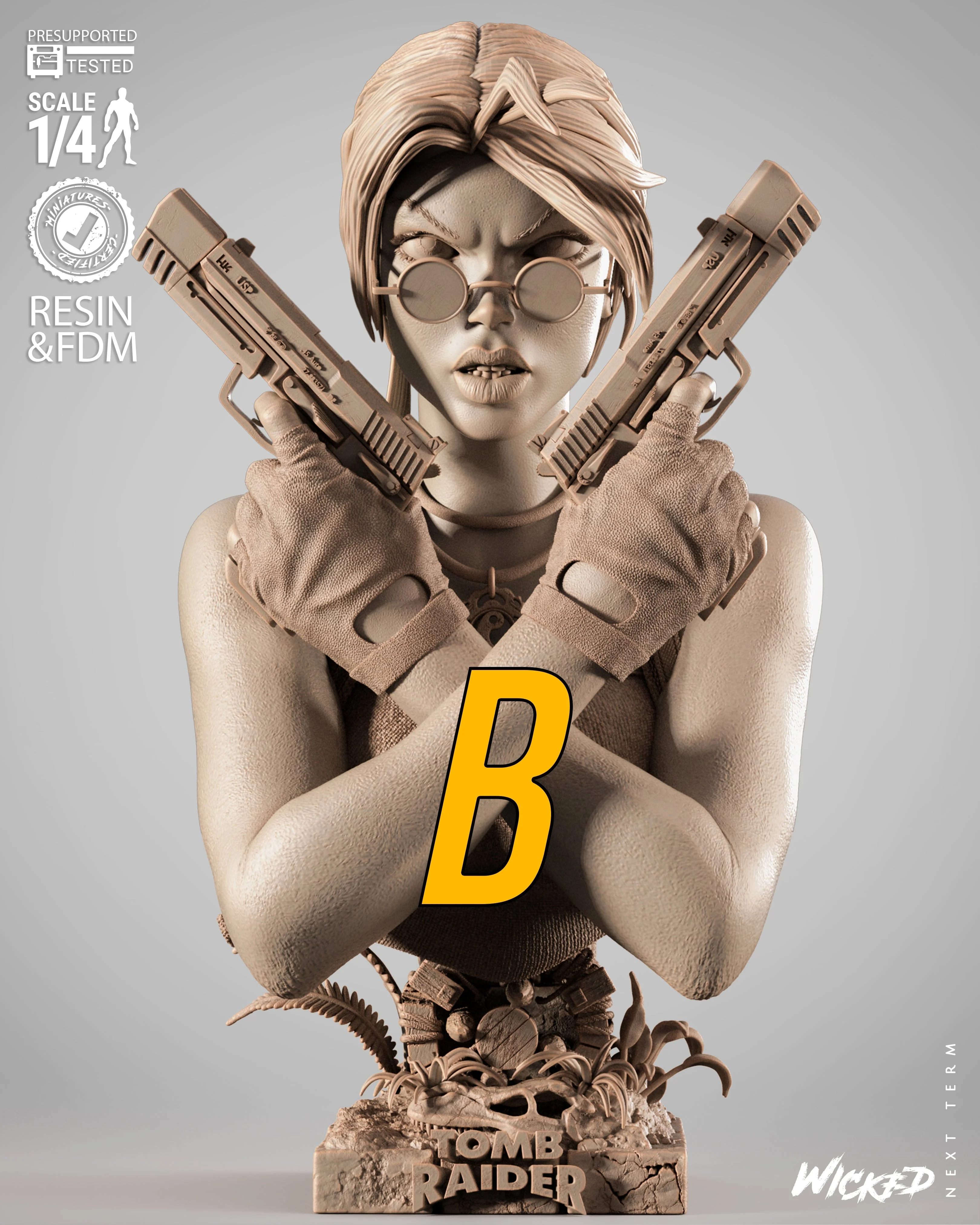 Queen of Adventure | Maximum Detailed 12K 3D printed bust - Image 3