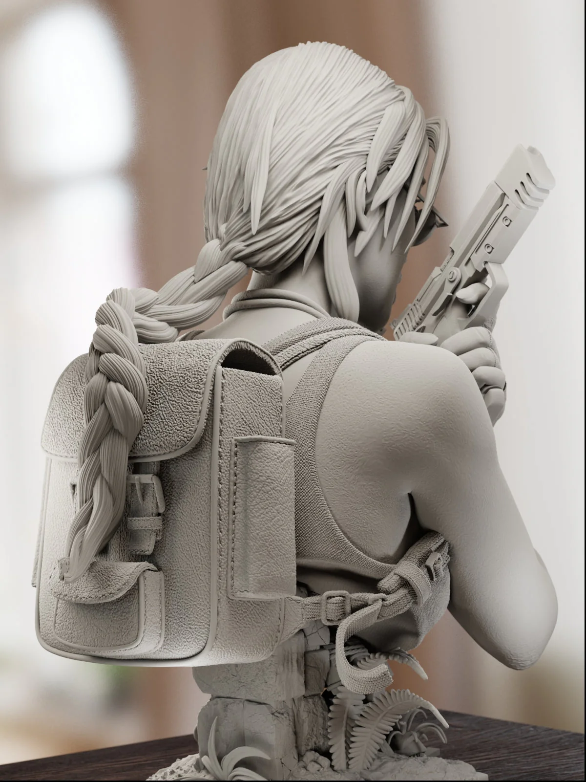 Queen of Adventure | Maximum Detailed 12K 3D printed bust - Image 9