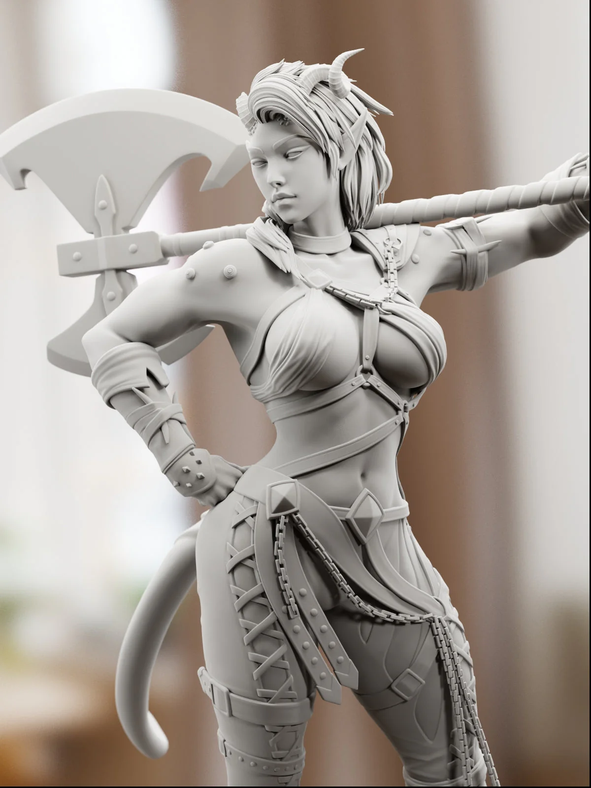 Red Devil Karlach Statue