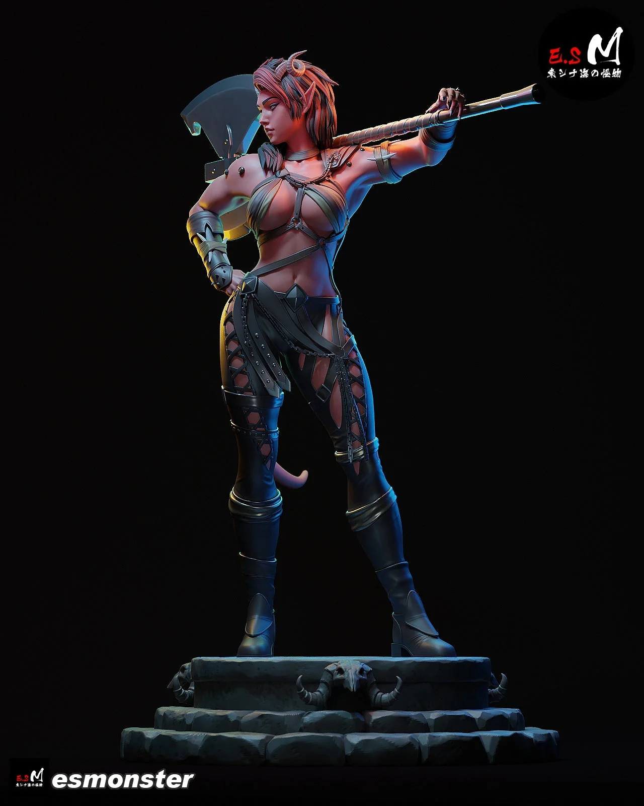 Red Devil Karlach Statue - Image 9