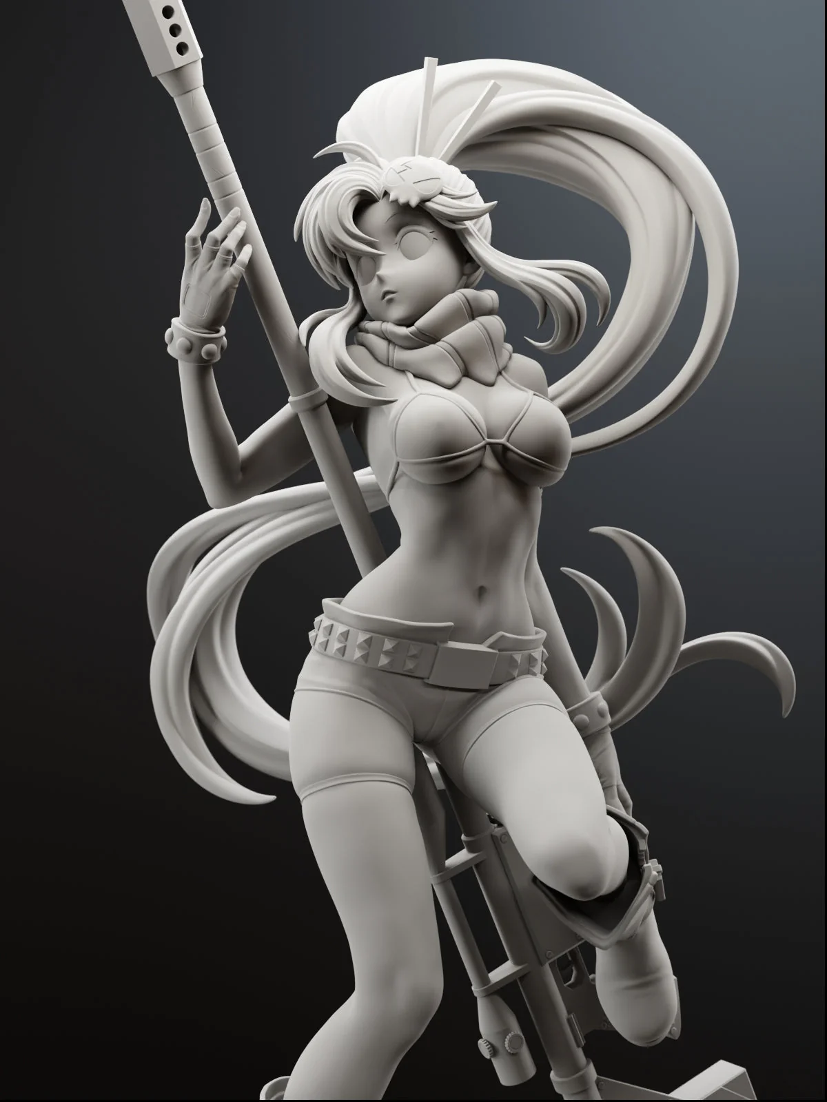 Red-Haired Sniper Statue