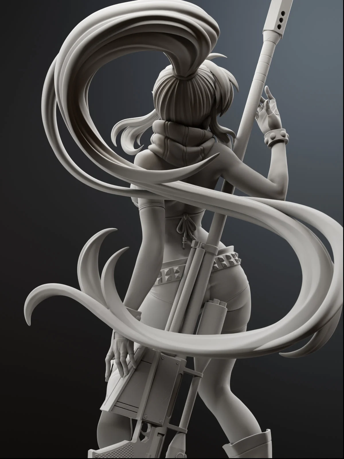 Red-Haired Sniper Statue - Image 10
