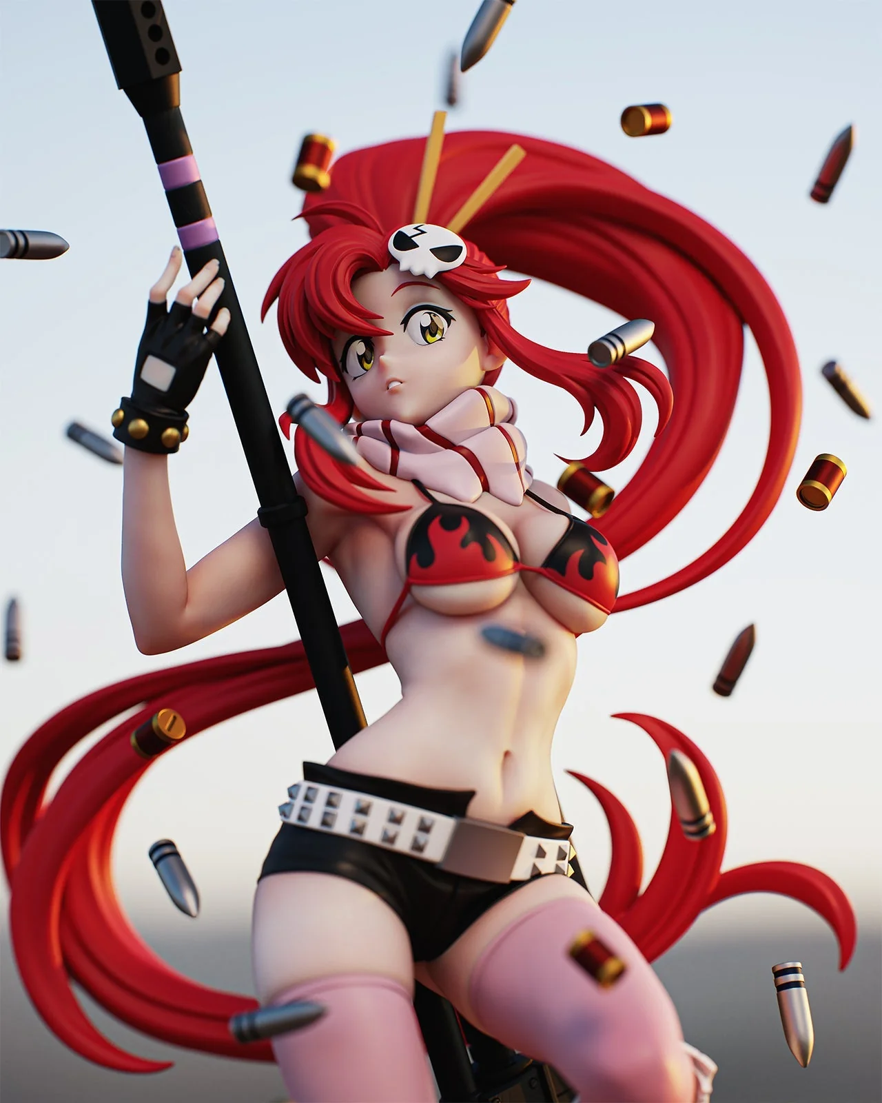Red-Haired Sniper Statue - Image 2