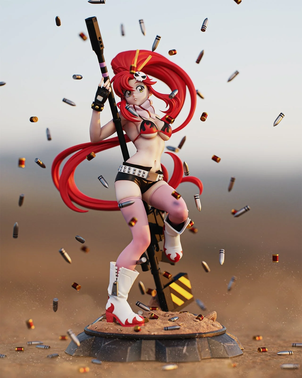 Red-Haired Sniper Statue - Image 6