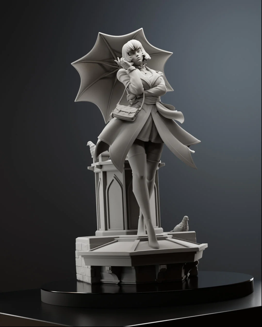 Rooftop Raven Statue - Image 10