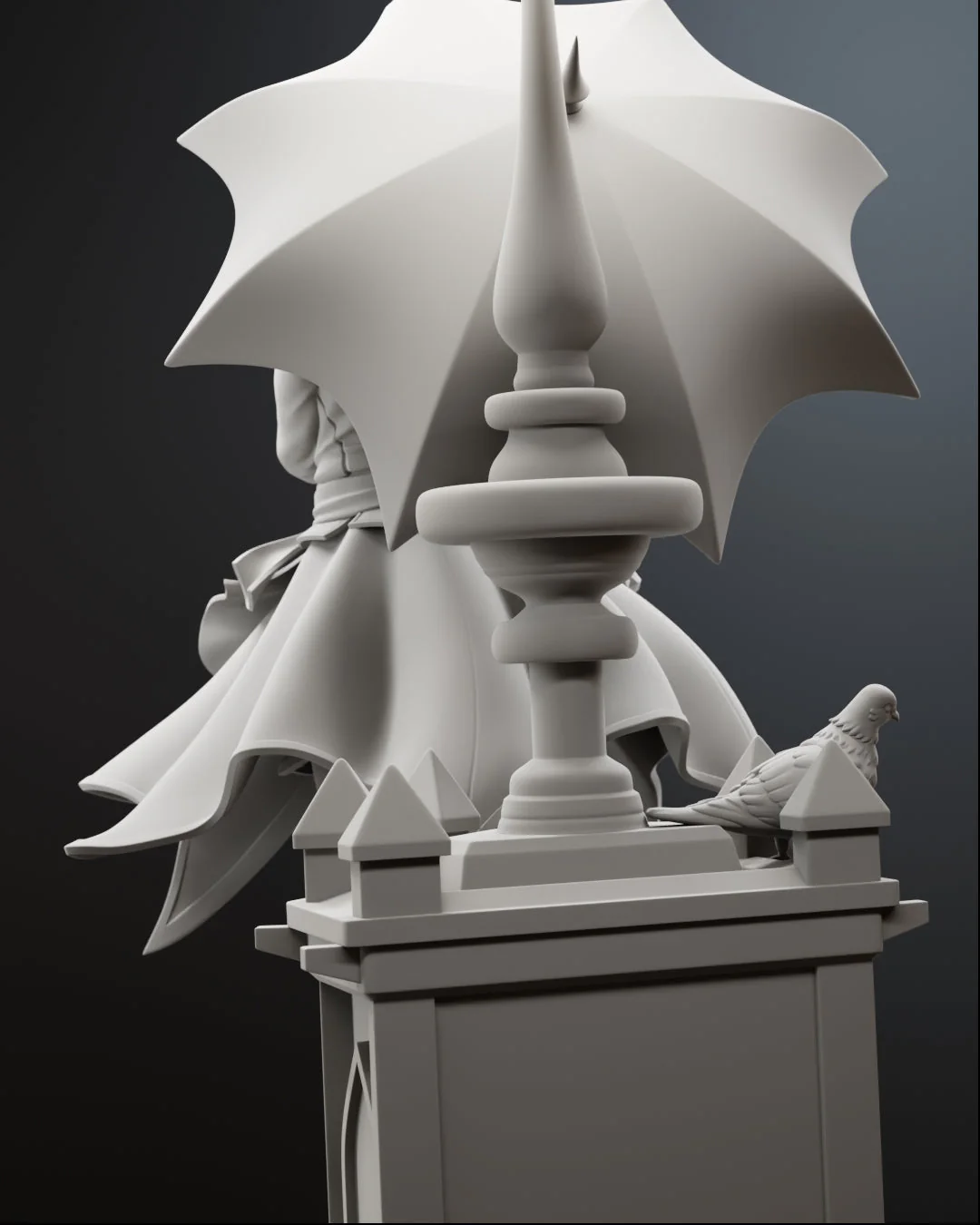 Rooftop Raven Statue - Image 11