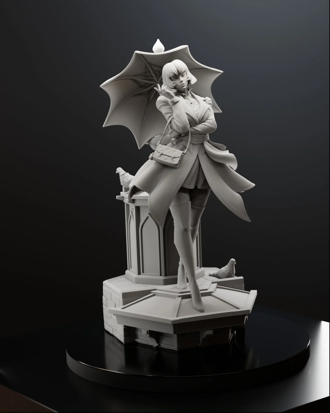 Rooftop Raven Statue - Image 14