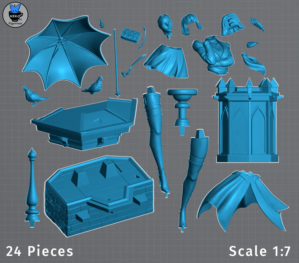 Rooftop Raven Statue - Image 9