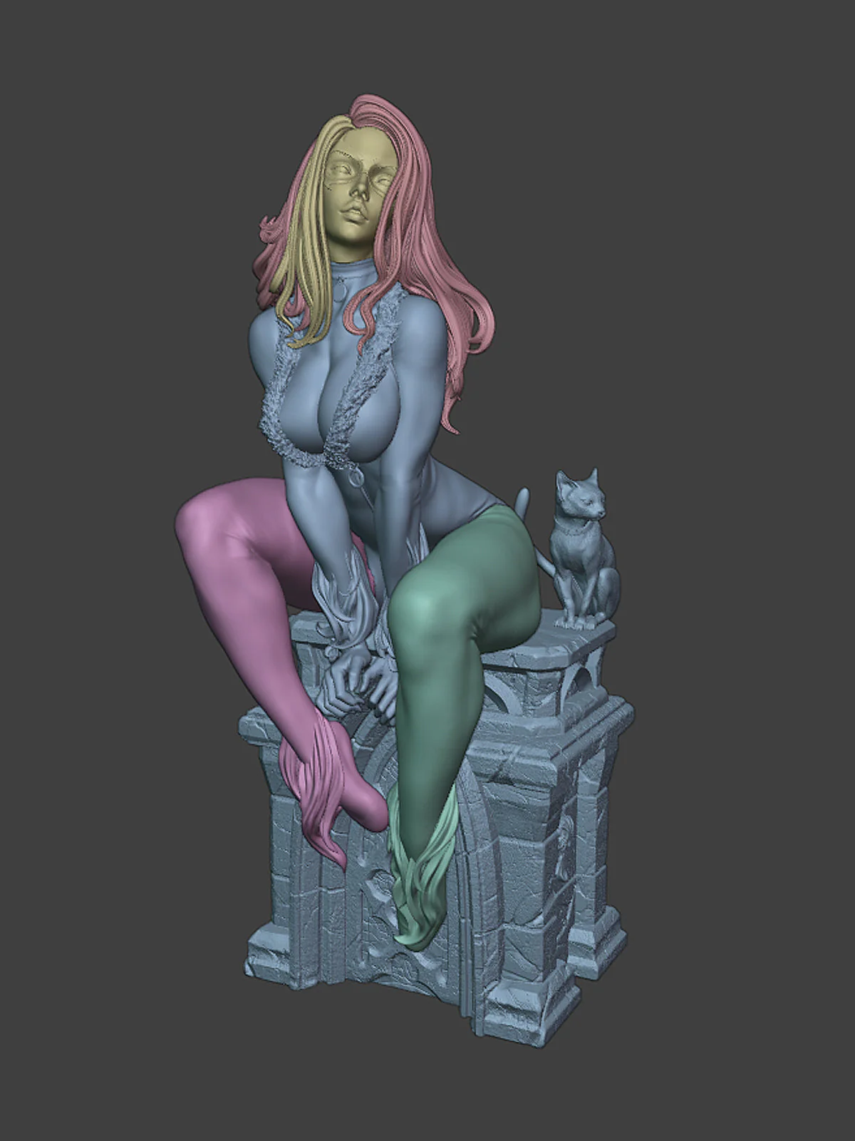 Silk-and-Steel Statue - Image 8