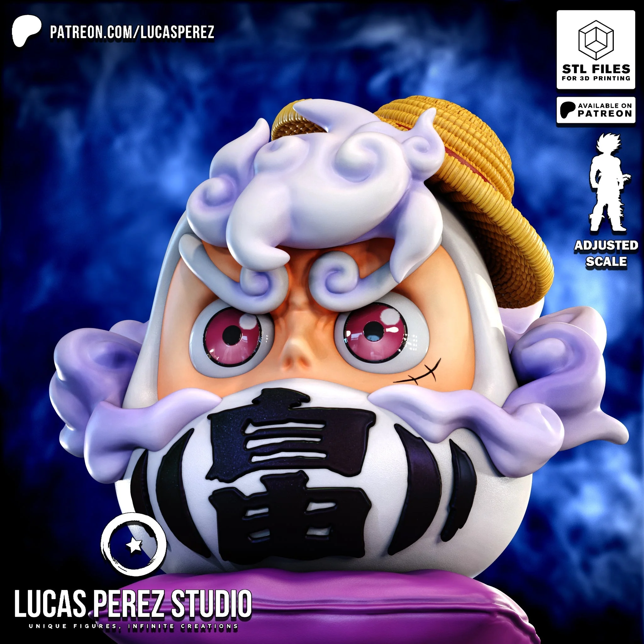 Sun God Daruma | Maximum Detailed 12K 3D printed daruma - Image 12