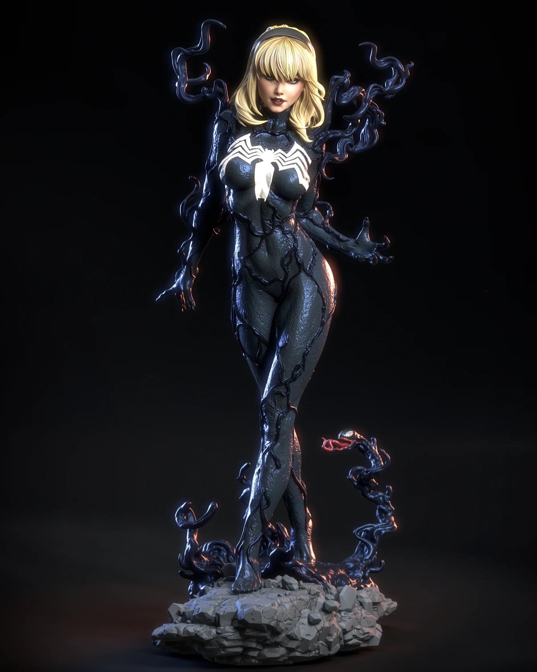 Symbiote Gwen Statue - Image 11