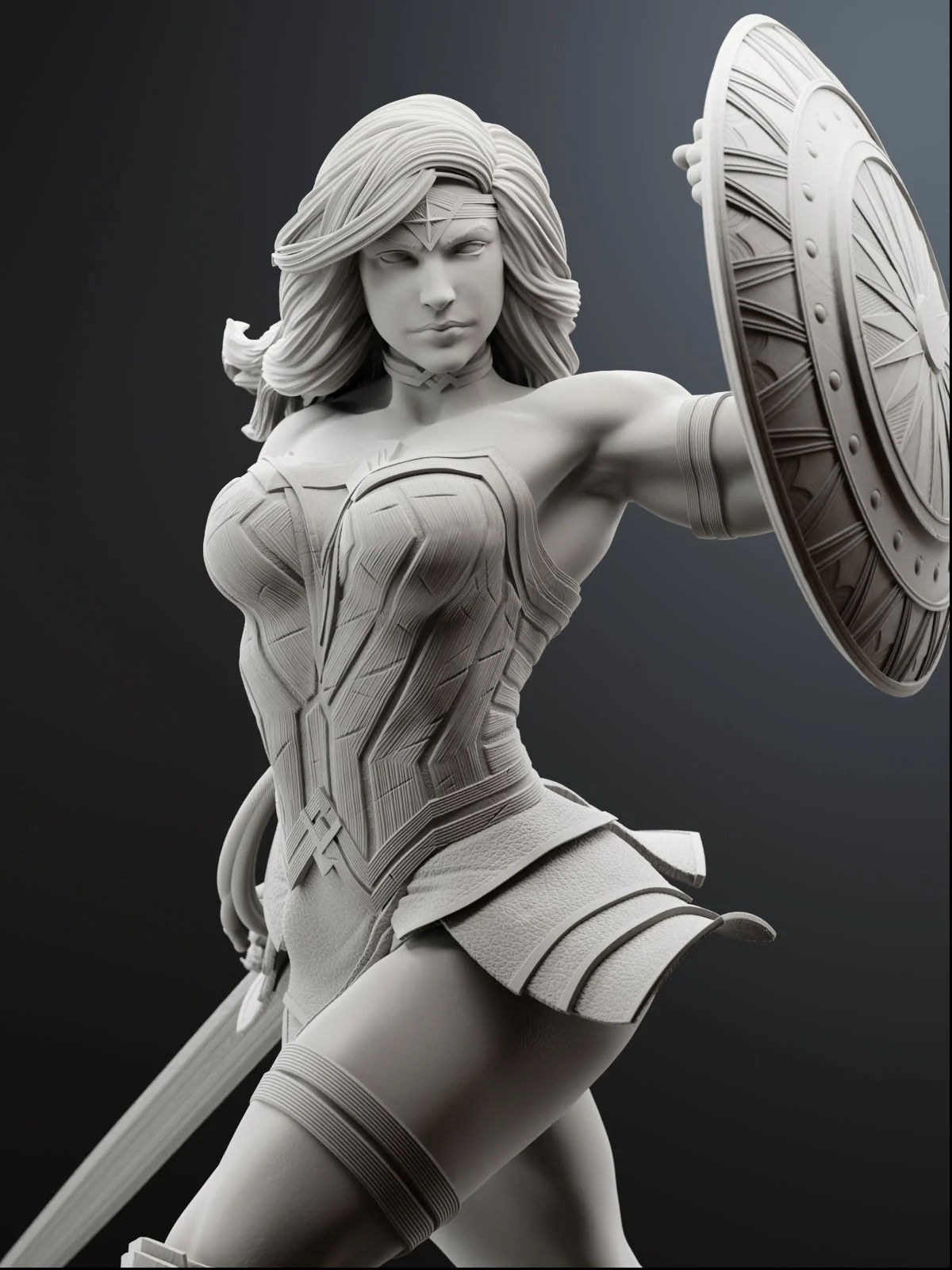 The Amazon Warrior Statue - Image 2