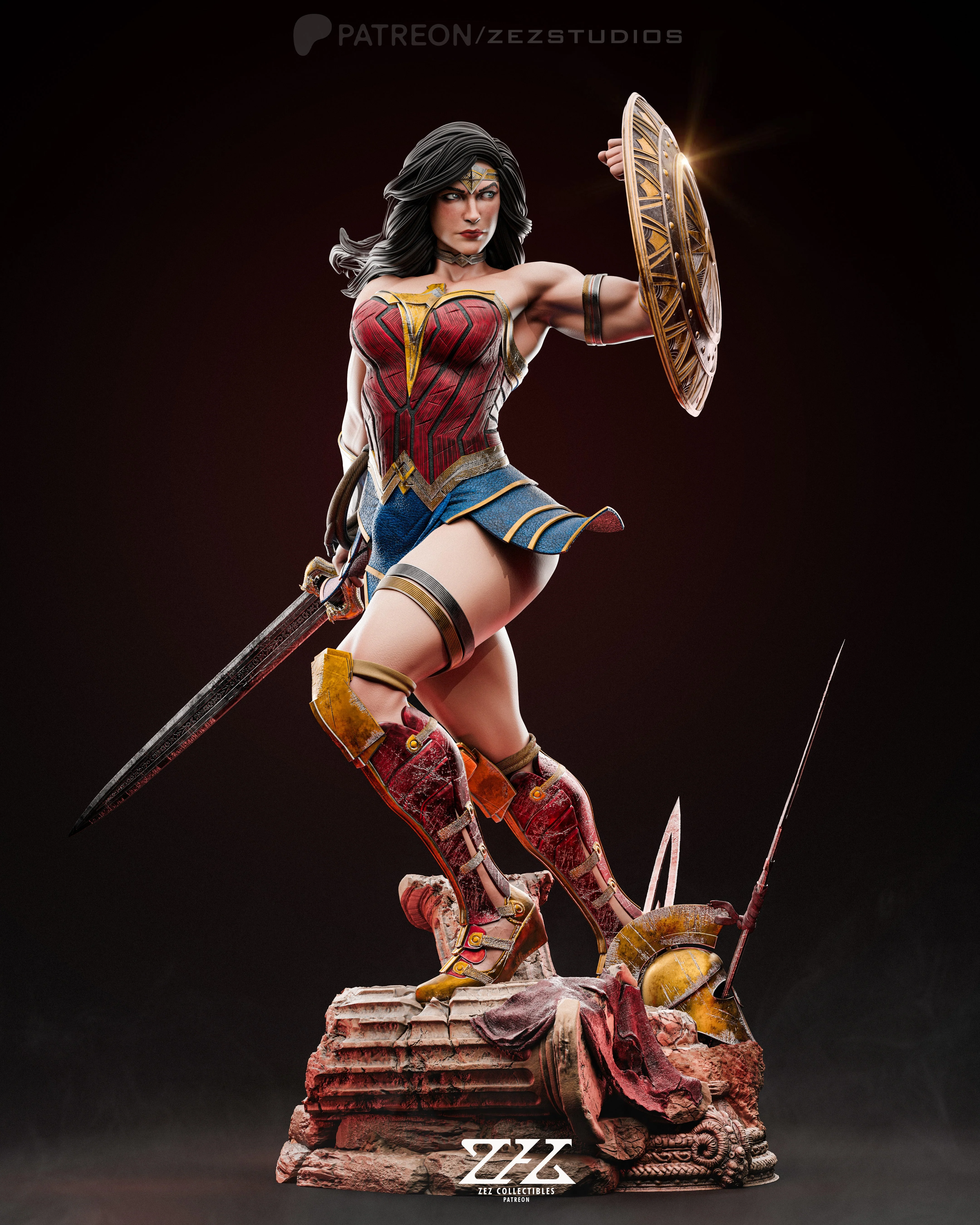 The Amazon Warrior Statue - Image 3