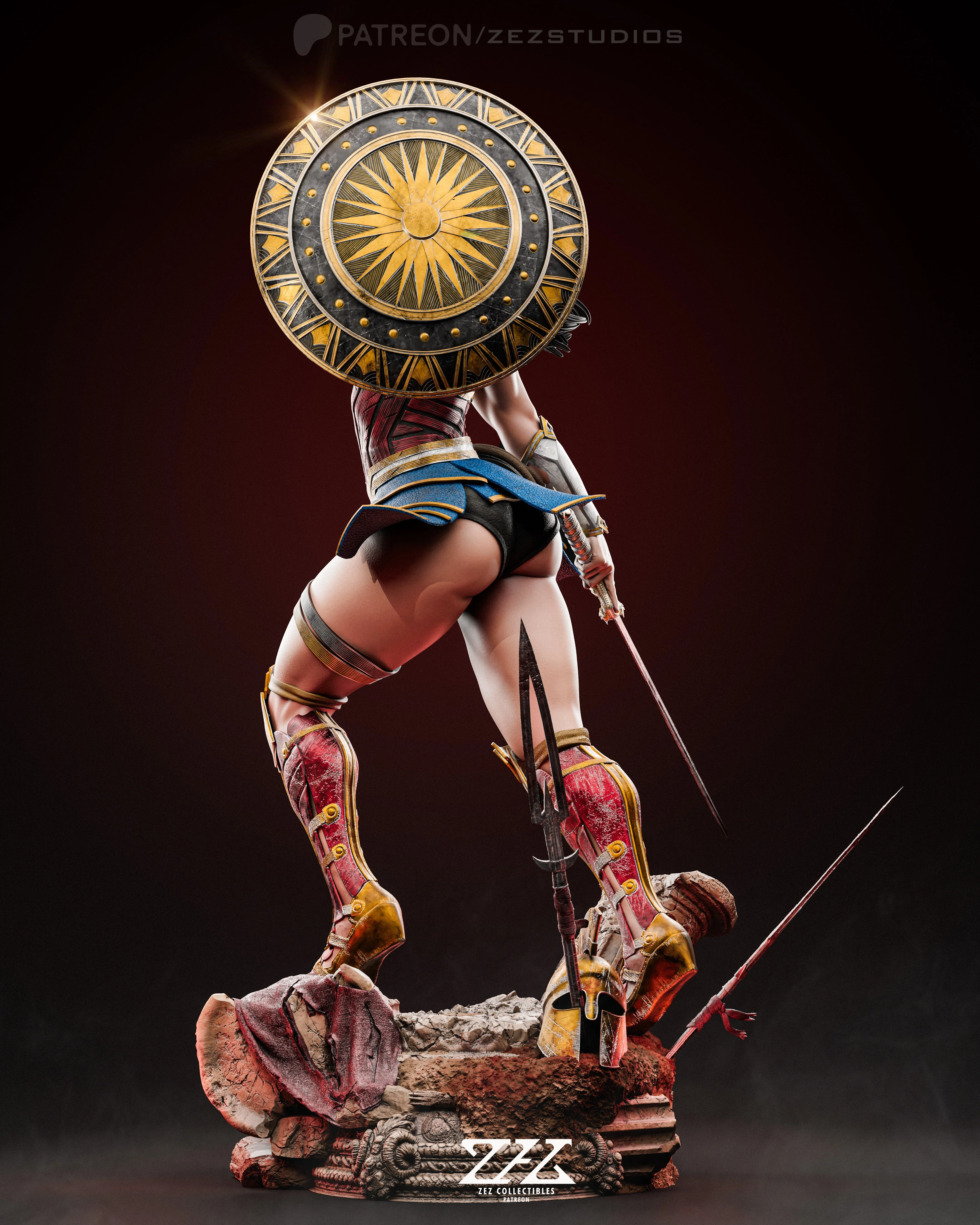 The Amazon Warrior Statue - Image 4