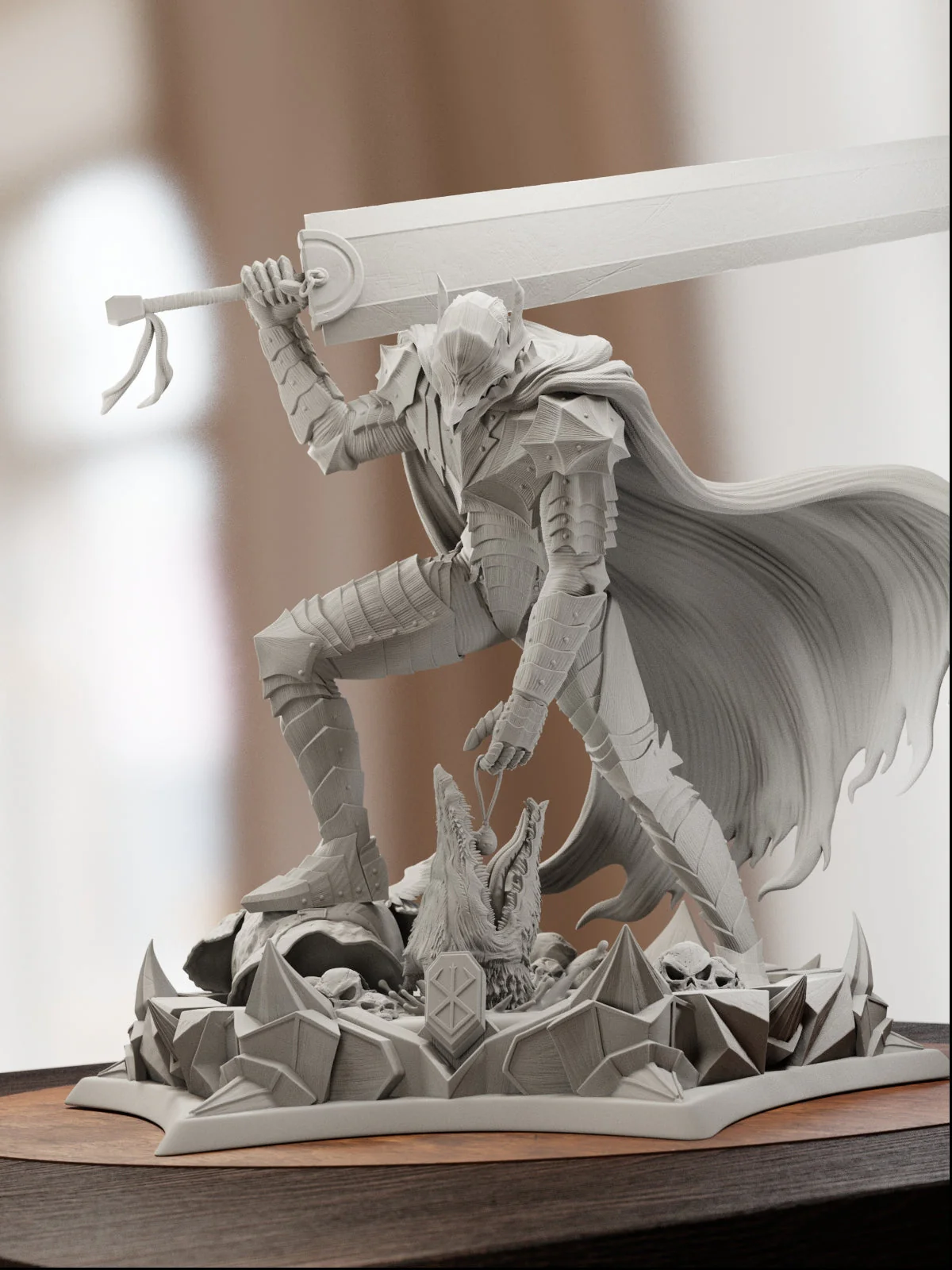 The Black Swordsman Statue - Image 4