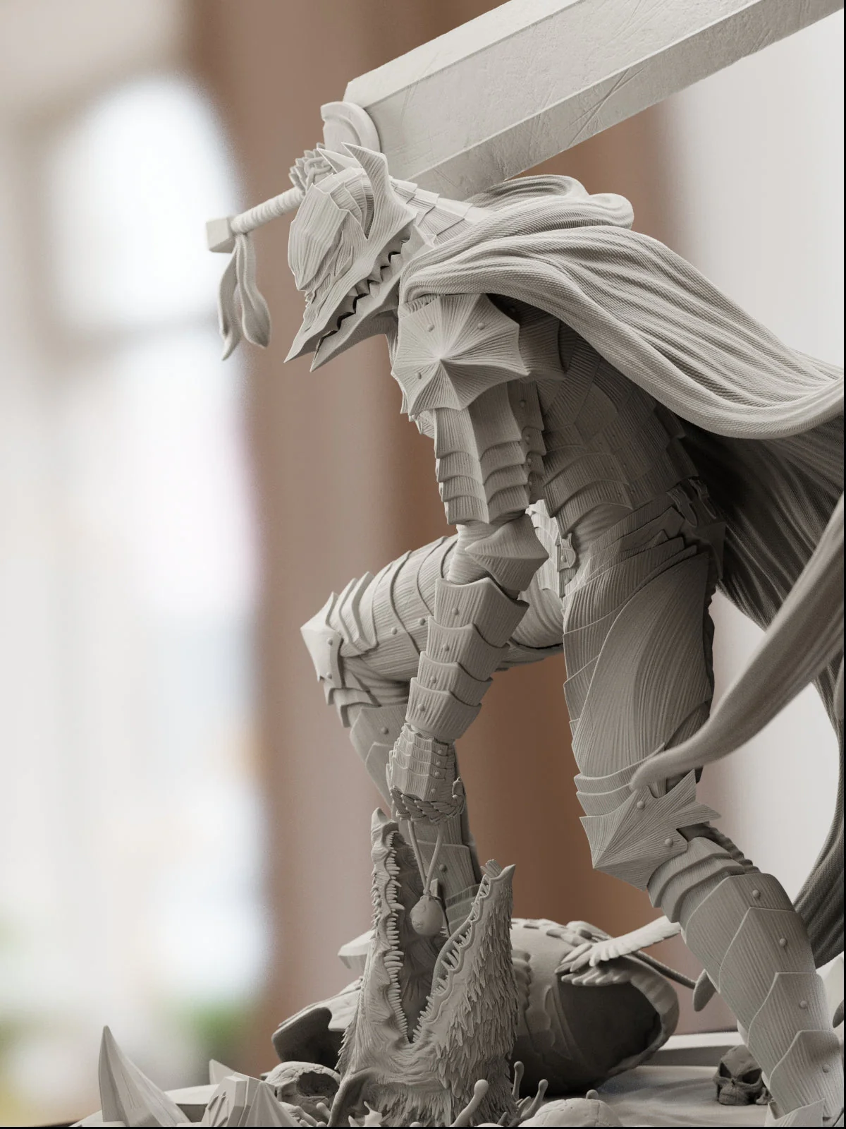 The Black Swordsman Statue - Image 6