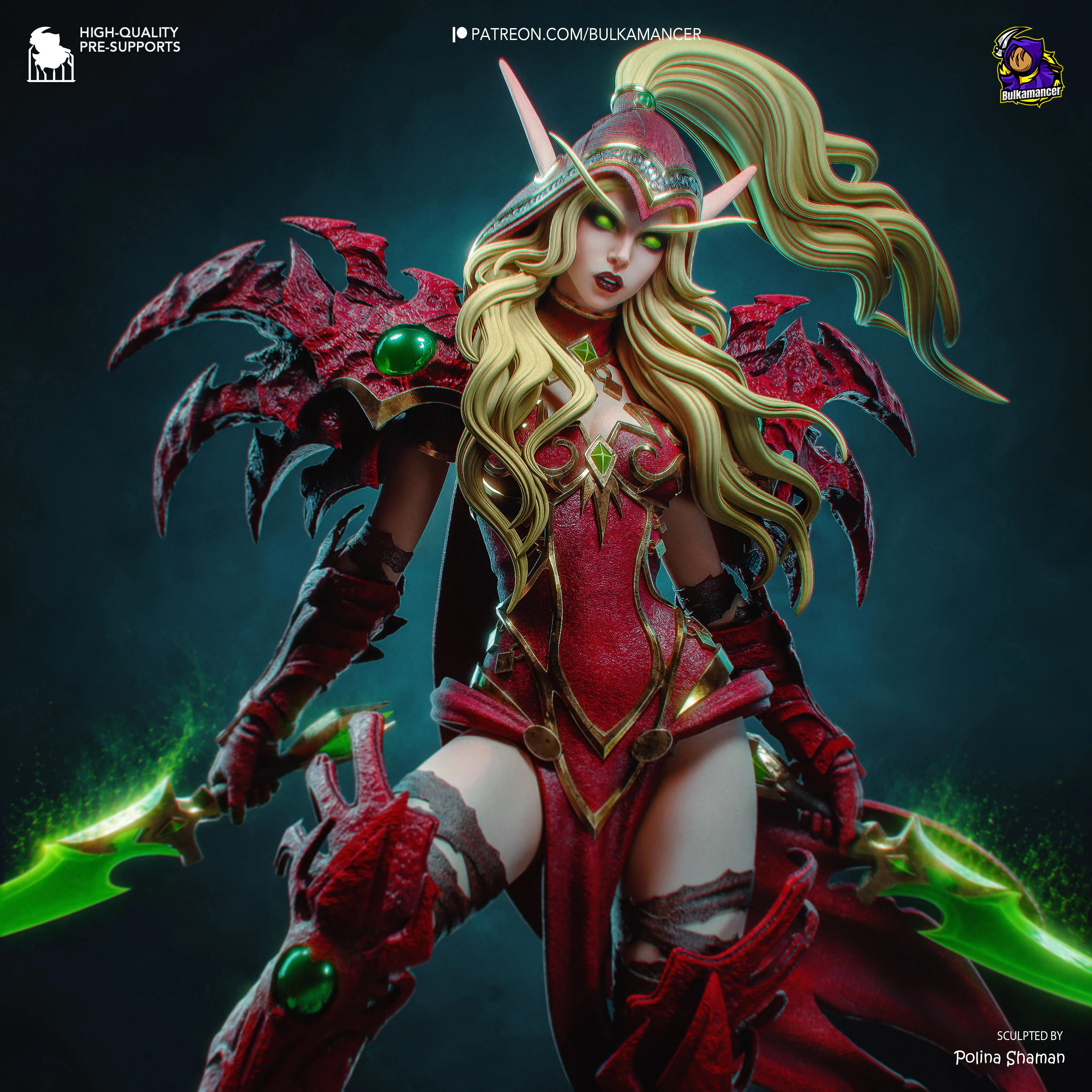 The Blood Elf Rogue Statue - Image 2