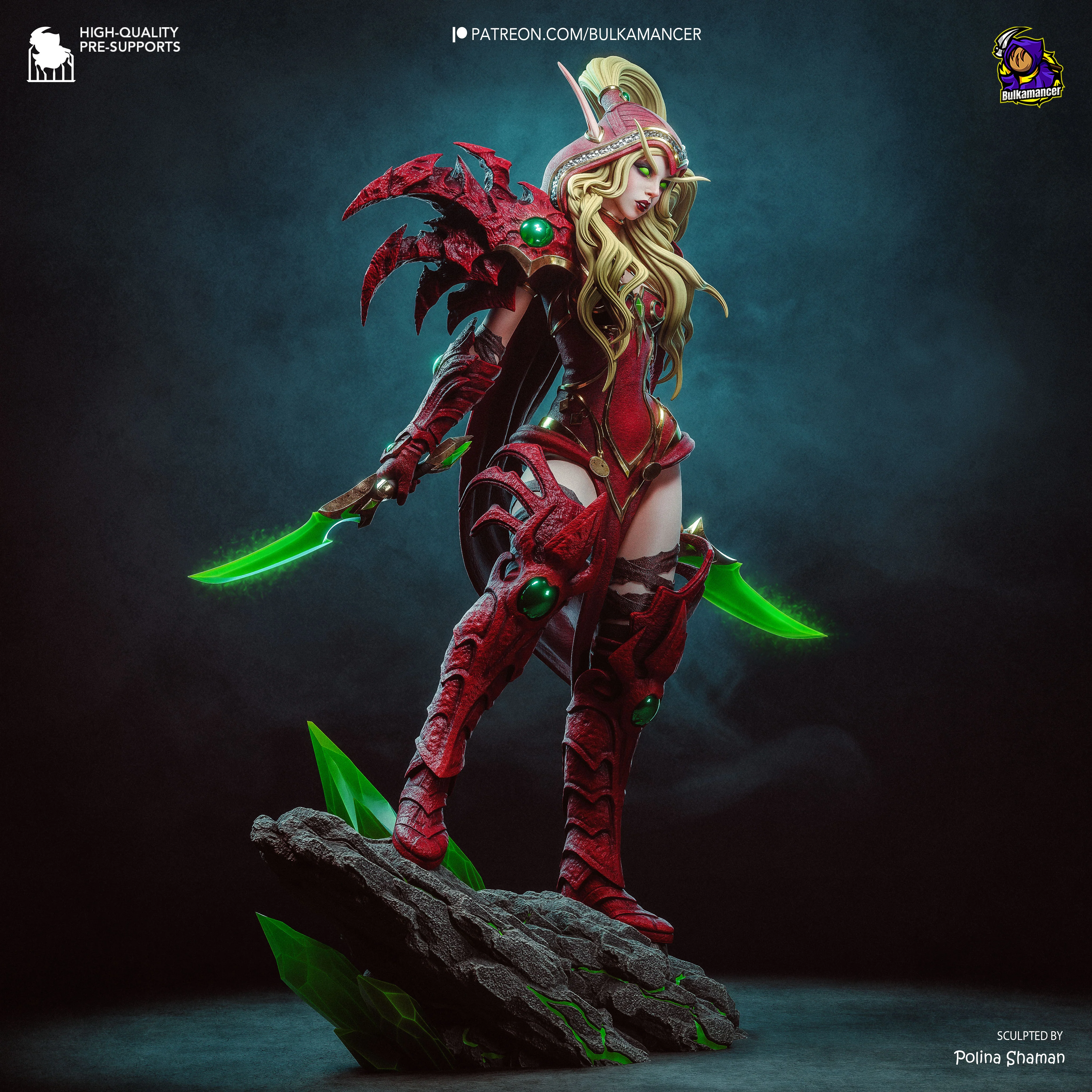 The Blood Elf Rogue Statue - Image 5