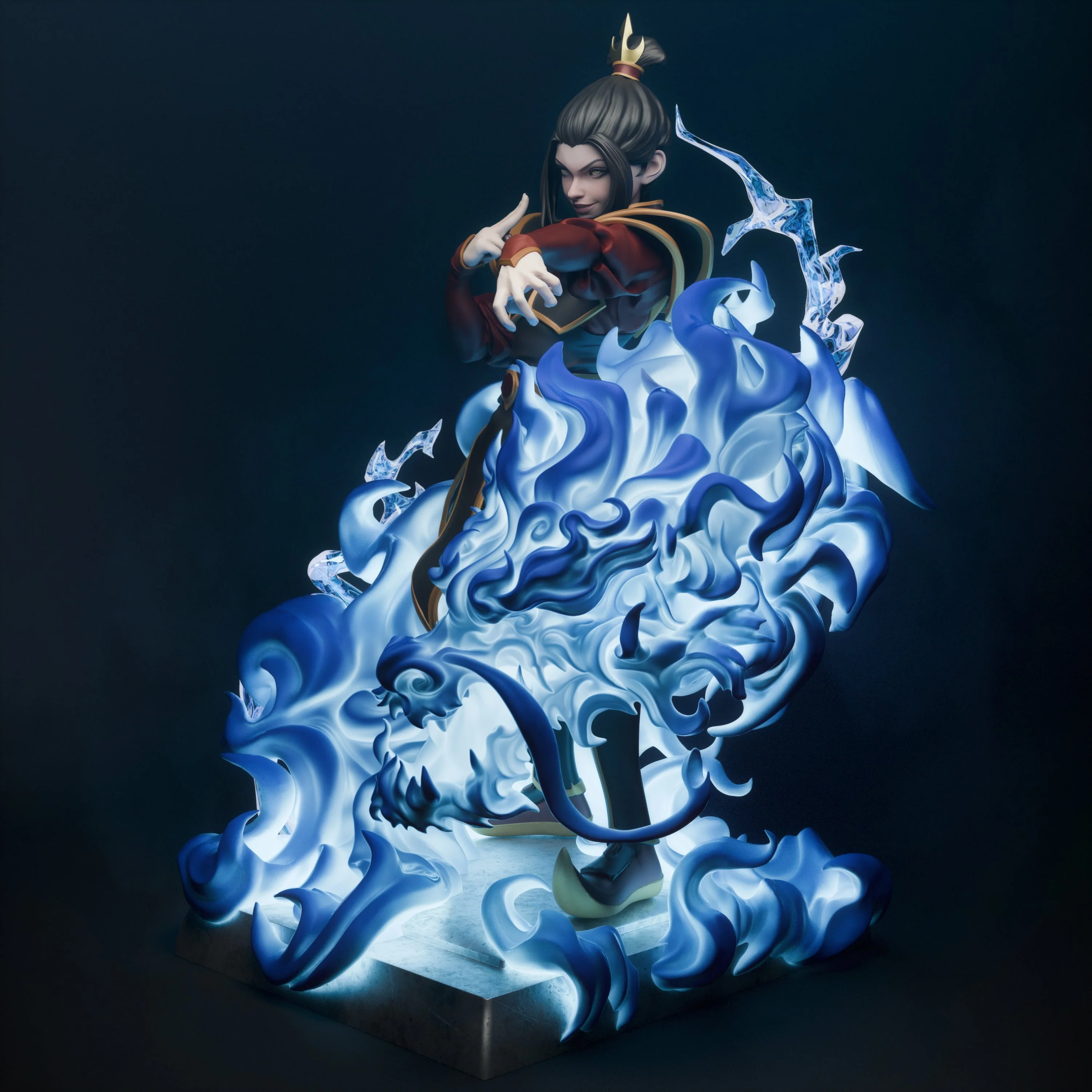The Blue Flame Princess Statue - Image 6