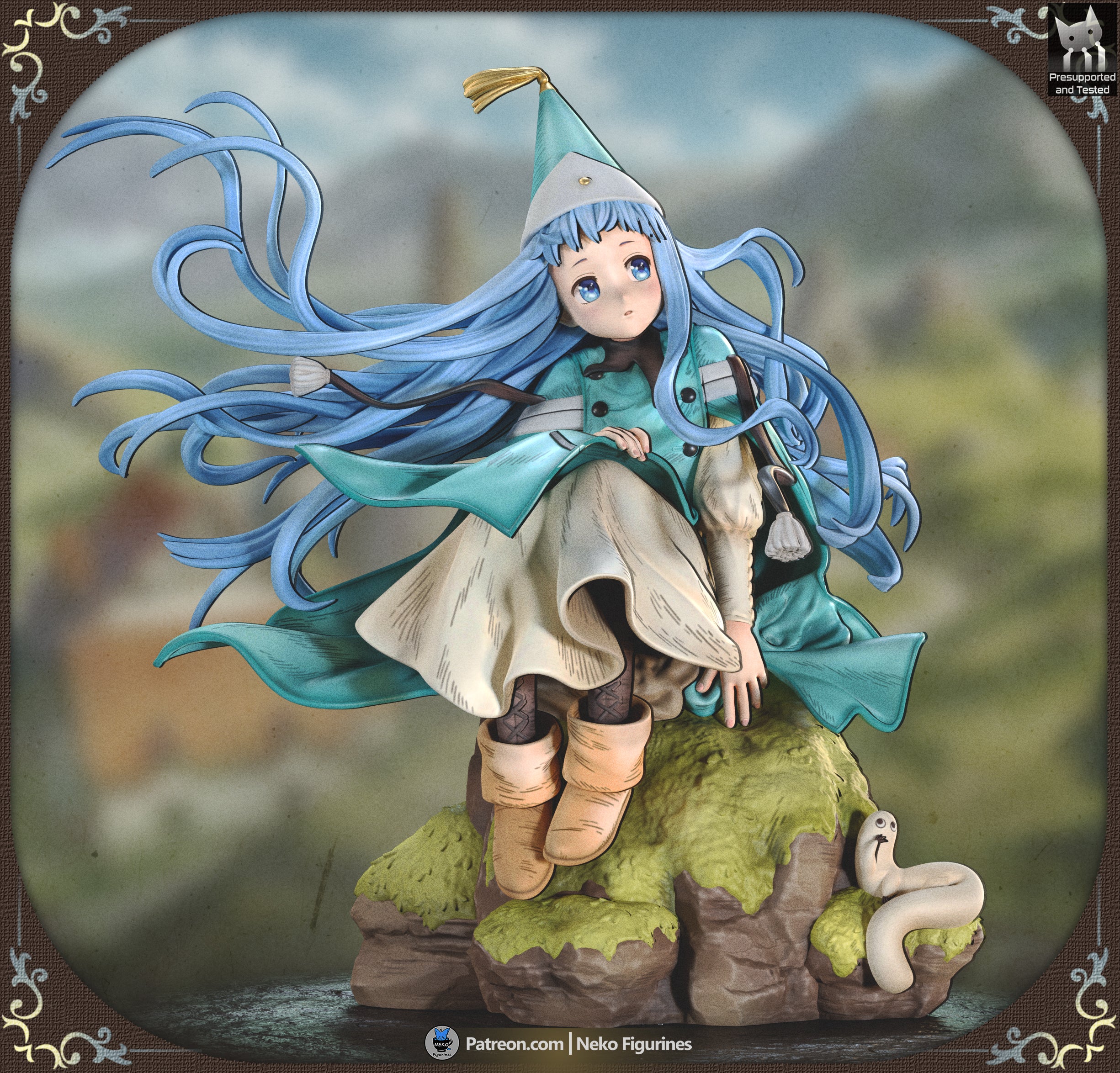 The Blue-Haired Witch Statue - Image 5
