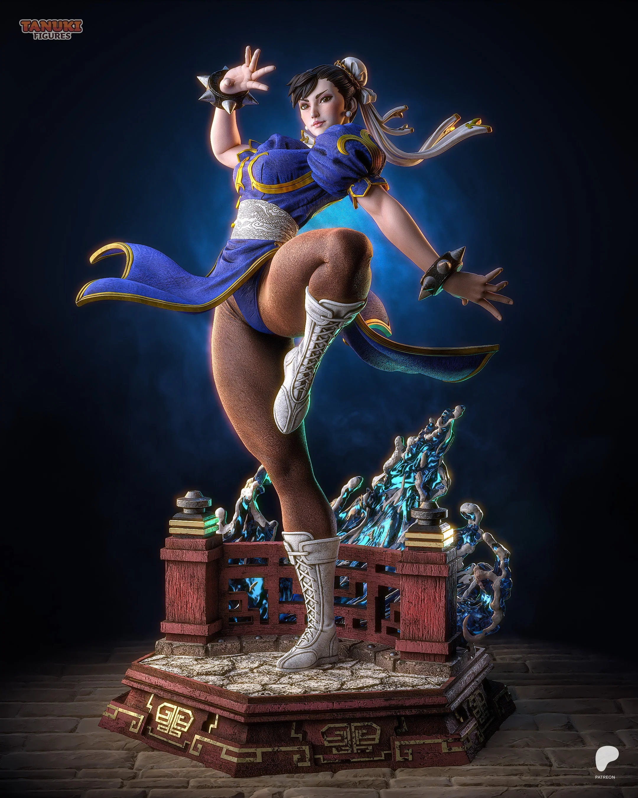 The Blue Phoenix Statue - Image 5