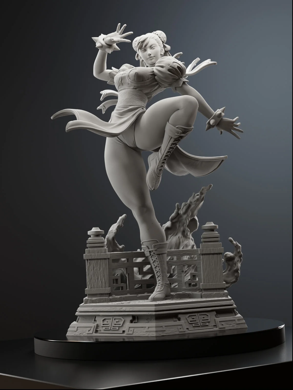 The Blue Phoenix Statue - Image 9