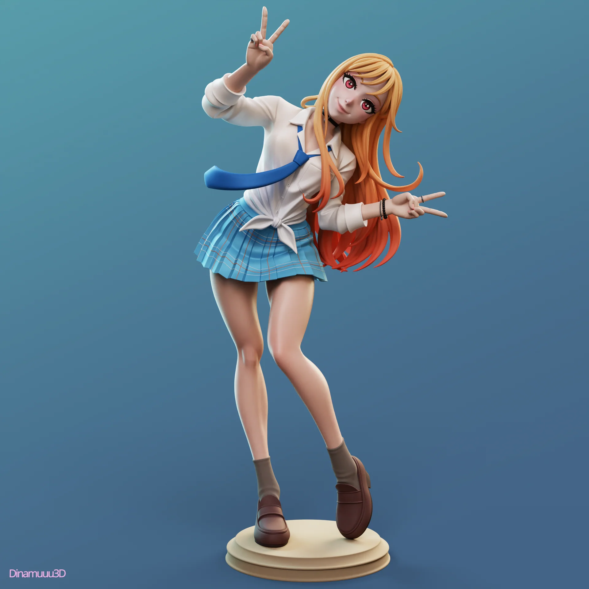 The Cosplay Girl Statue