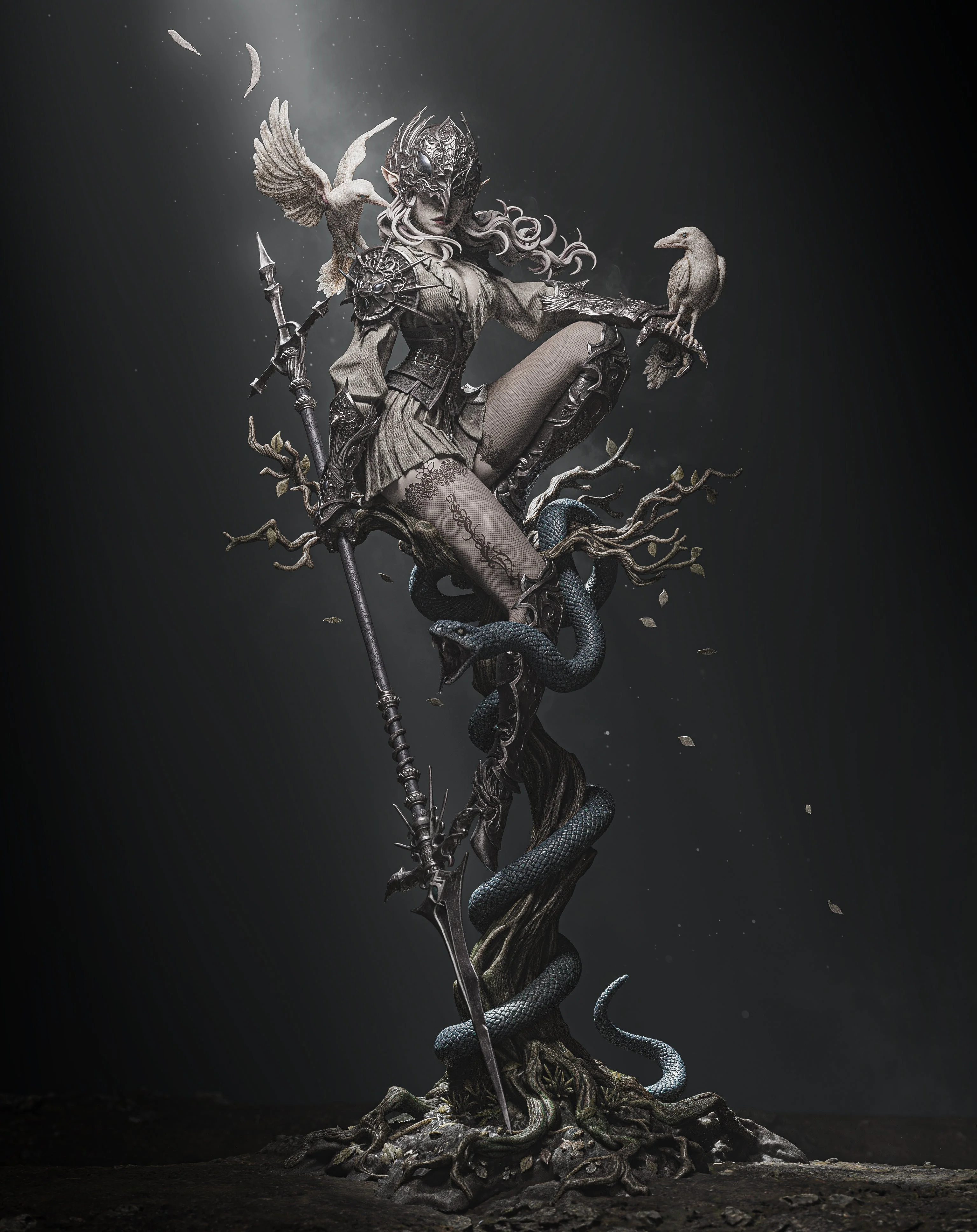 The Crow Queen Statue - Image 11