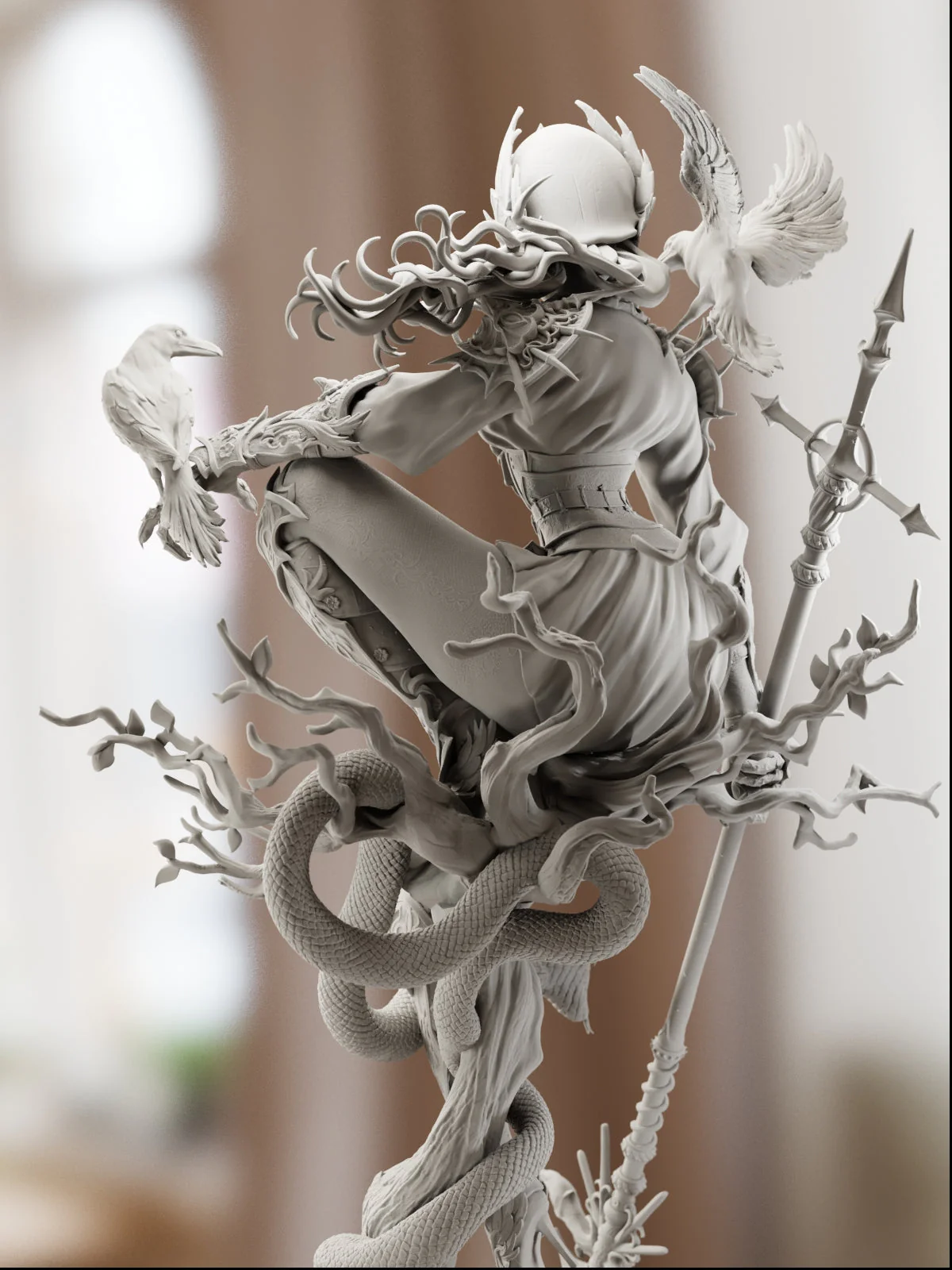 The Crow Queen Statue - Image 12