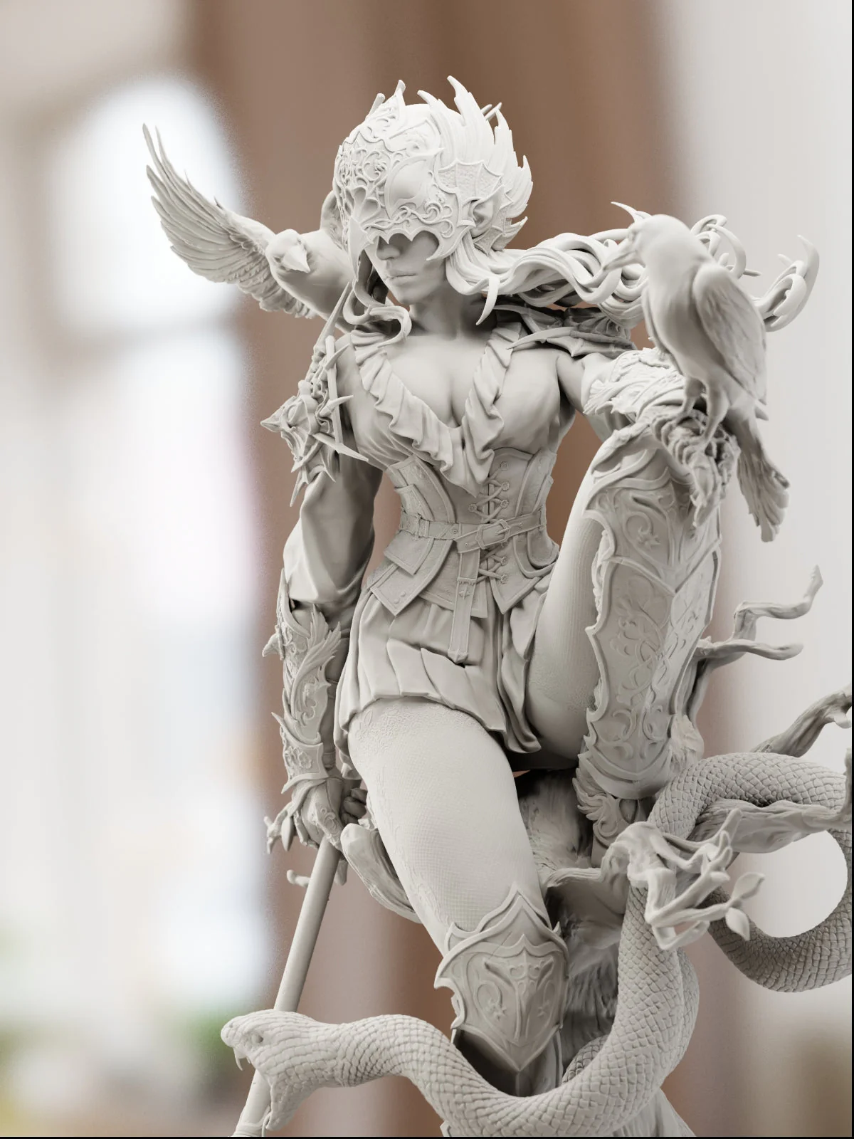 The Crow Queen Statue - Image 13