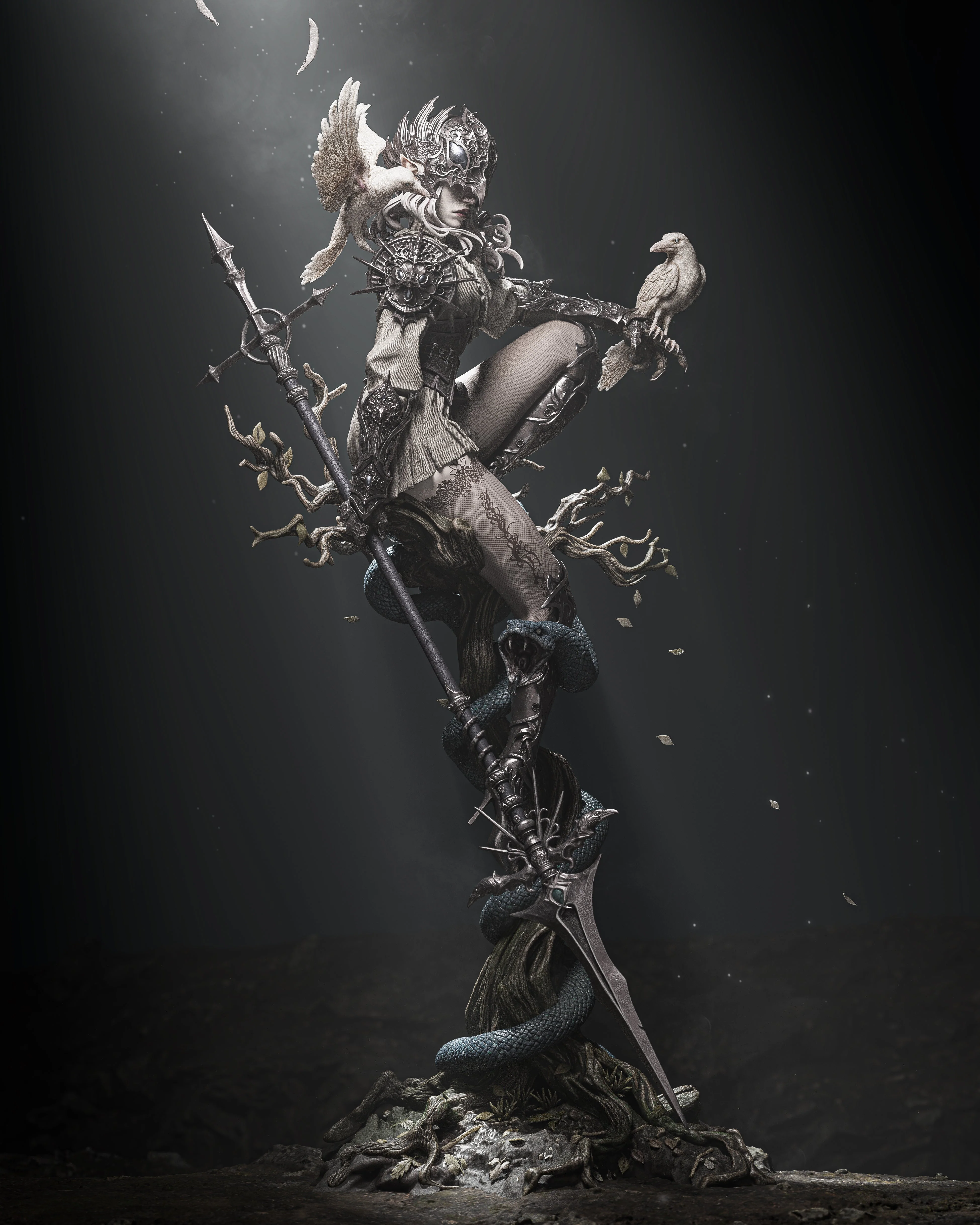The Crow Queen Statue - Image 3