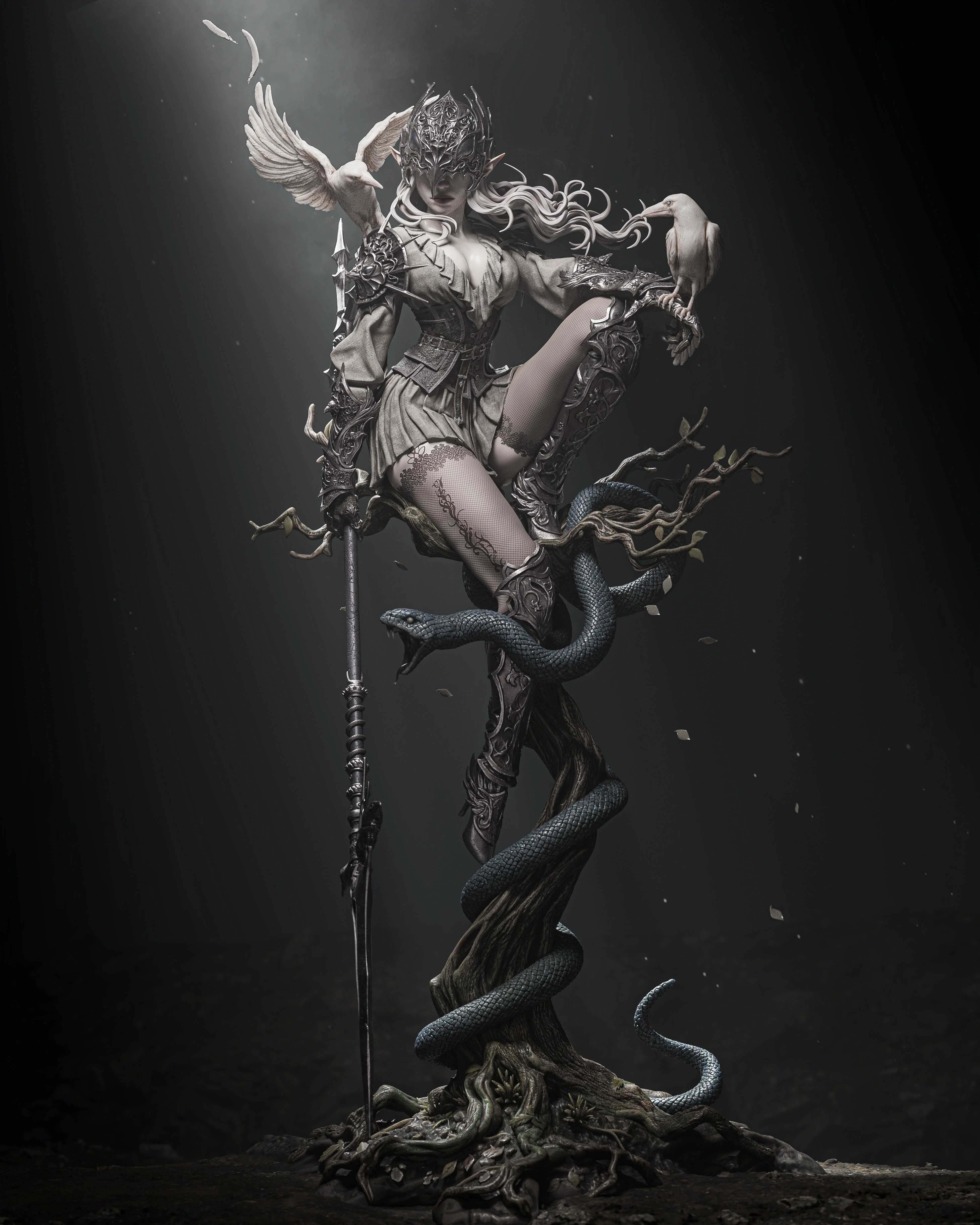 The Crow Queen Statue - Image 5