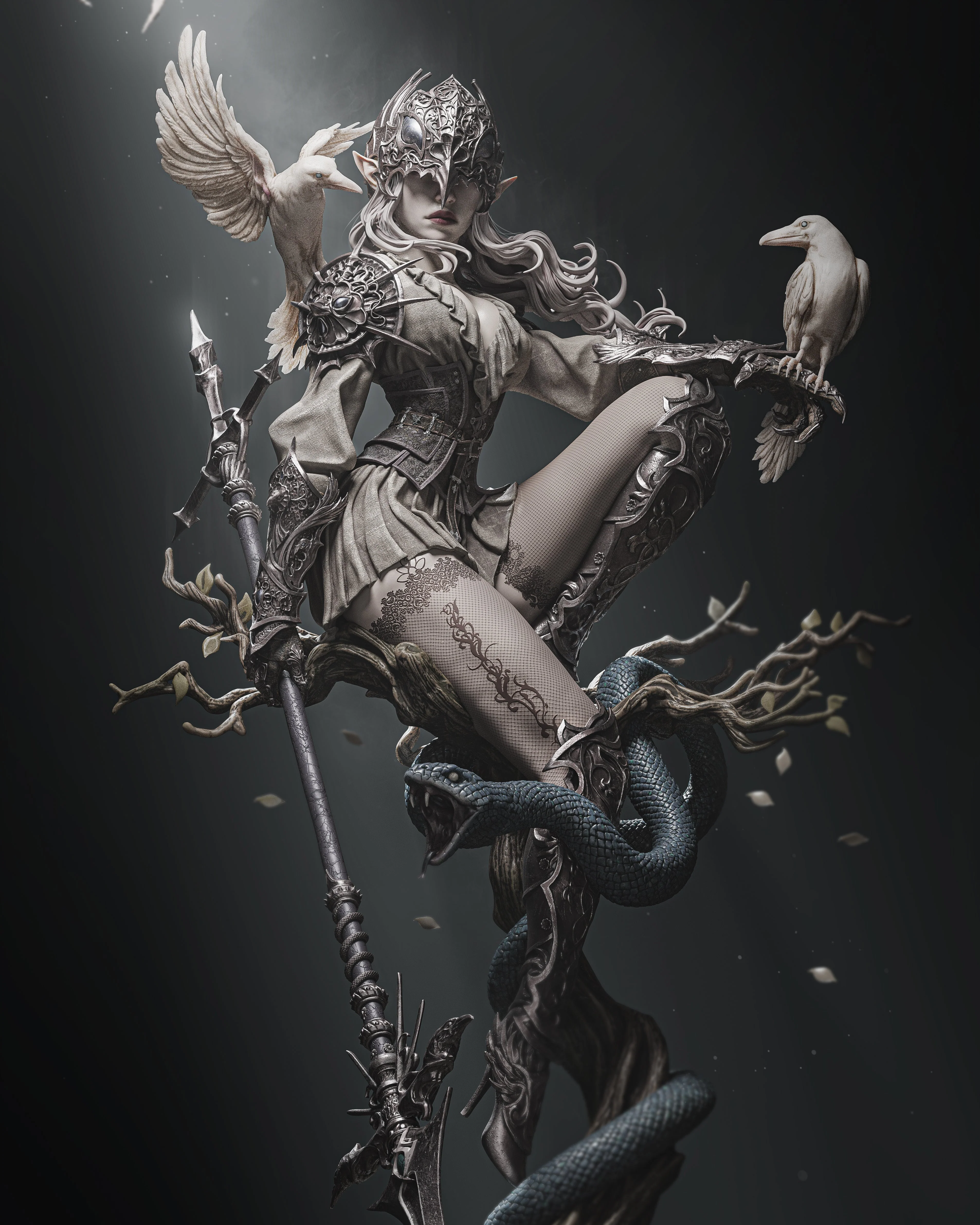 The Crow Queen Statue - Image 7
