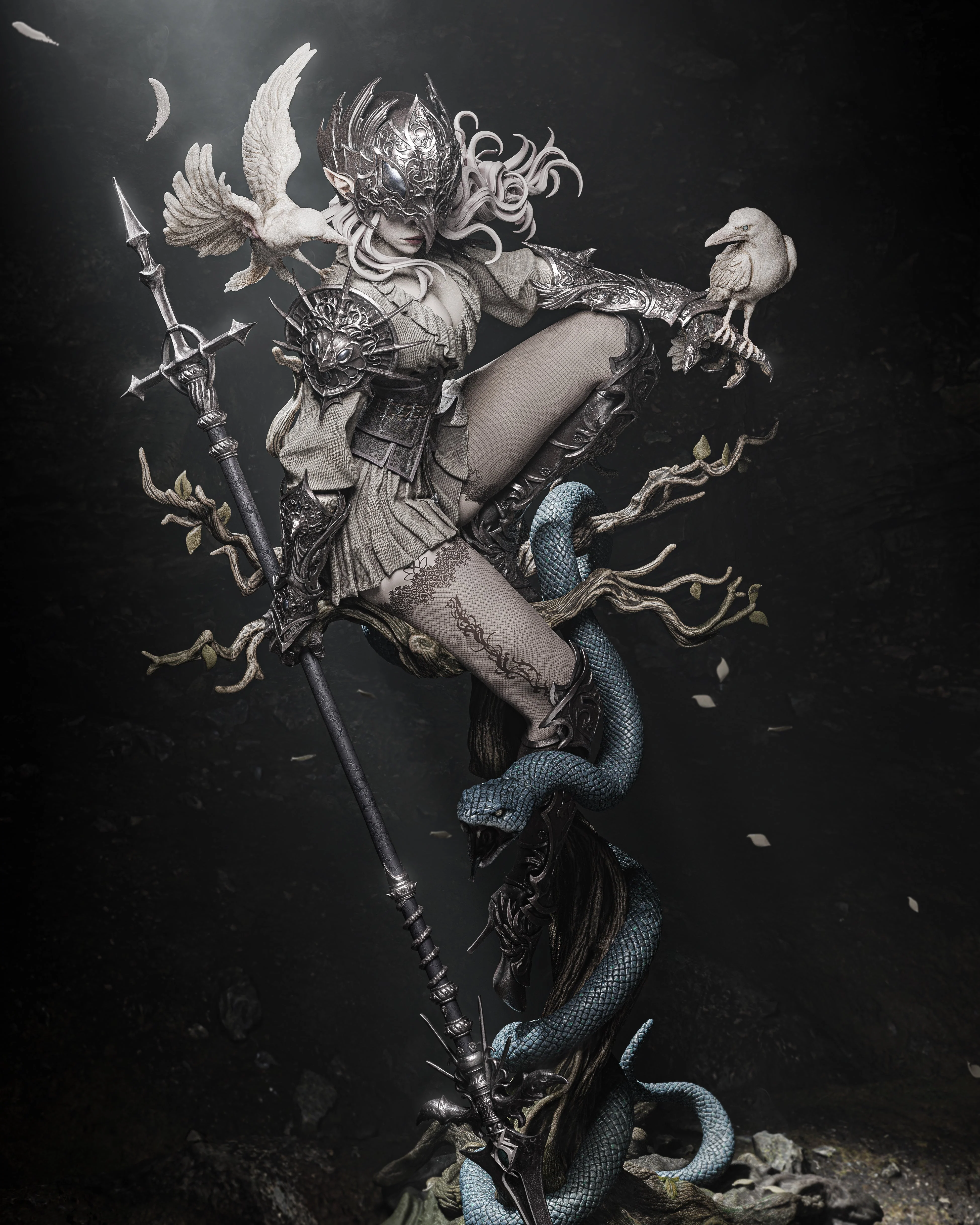 The Crow Queen Statue - Image 9